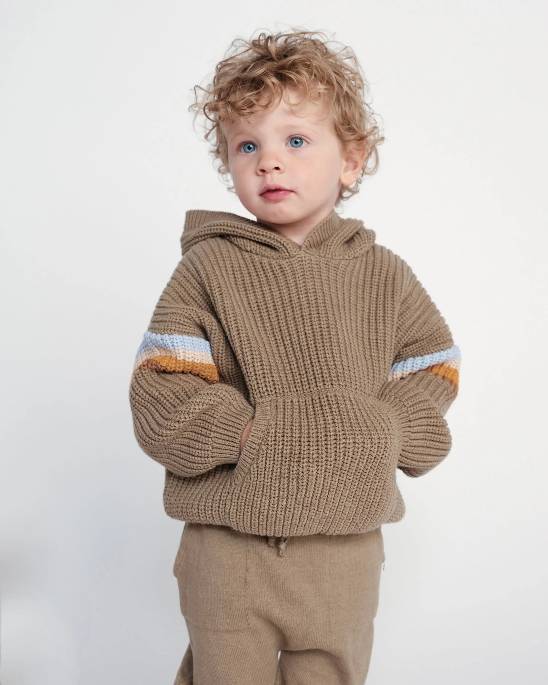 Hooded Boxy Sweater - Chunky | Olive - Image 6