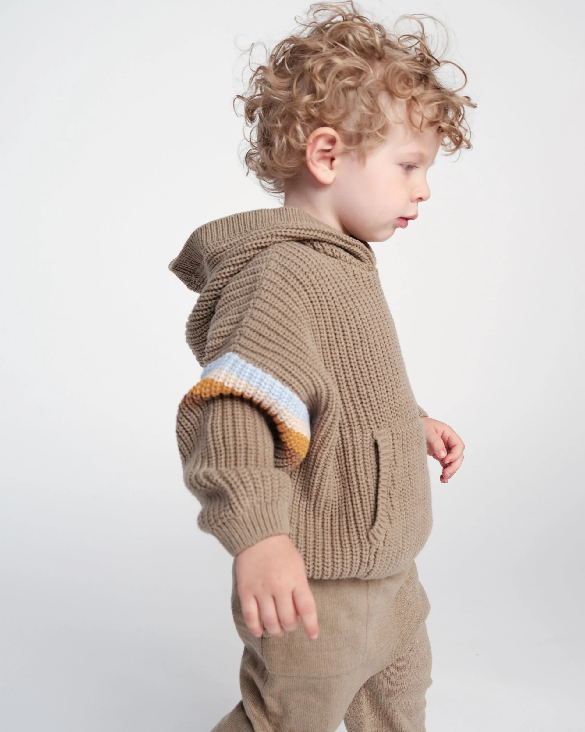 Hooded Boxy Sweater - Chunky | Olive - Image 7
