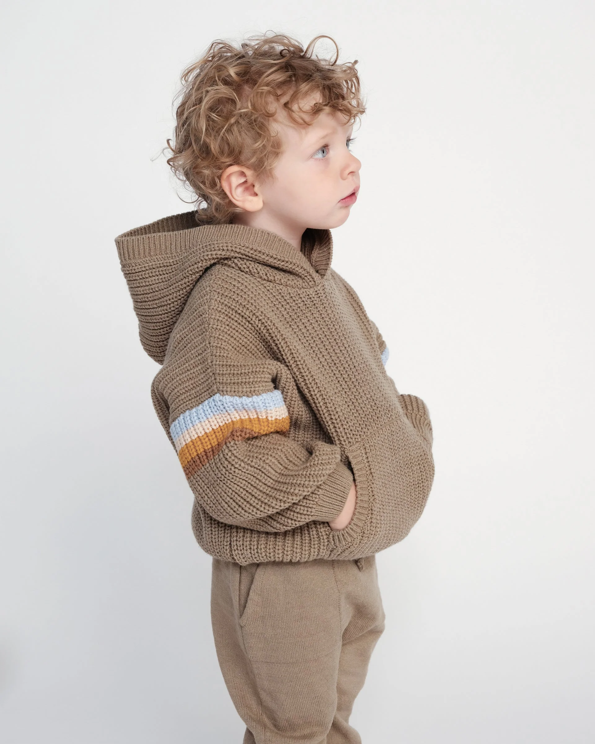 Hooded Boxy Sweater - Chunky | Olive - Image 9