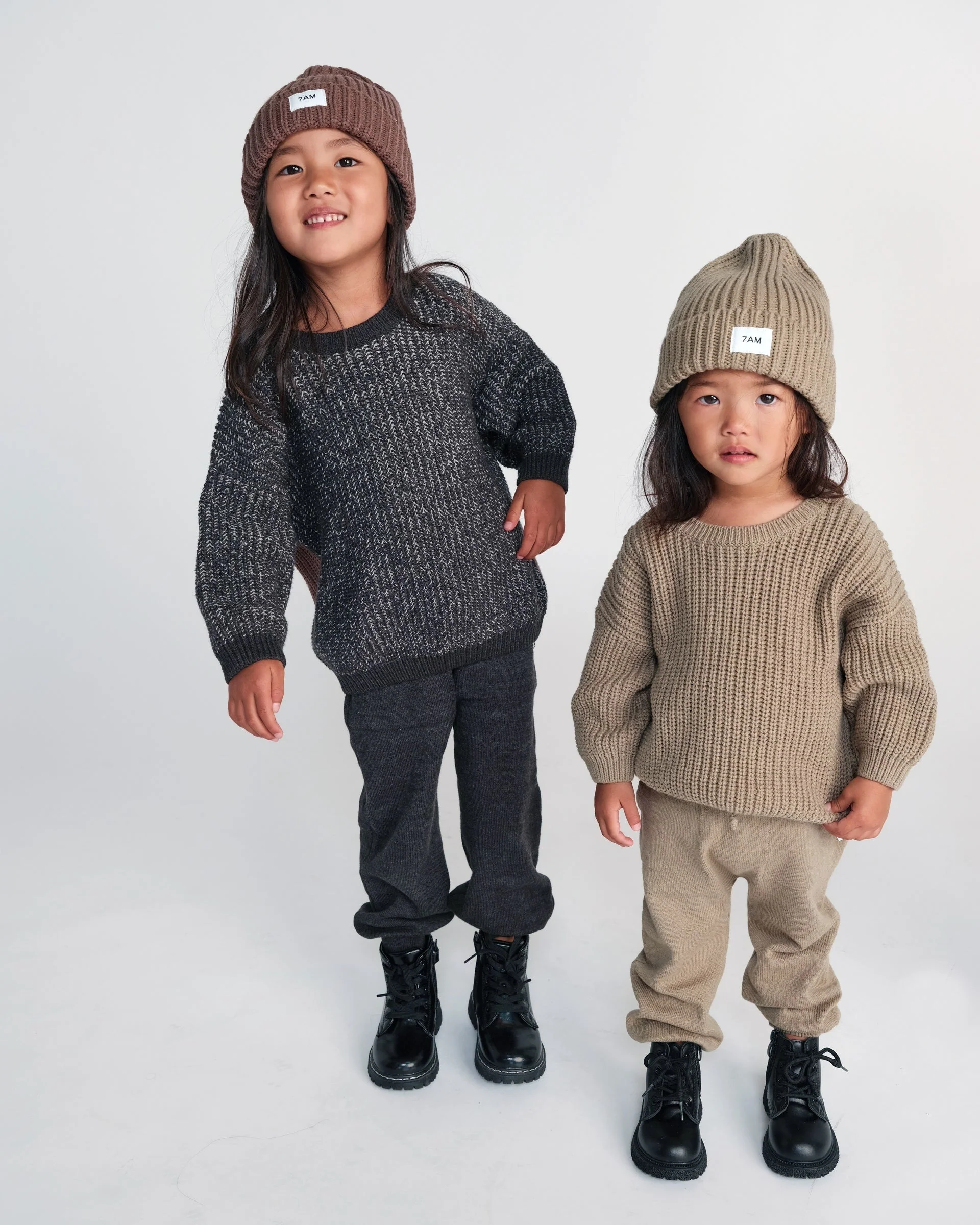 Chunky Ribbed Joggers | Olive - Image 15
