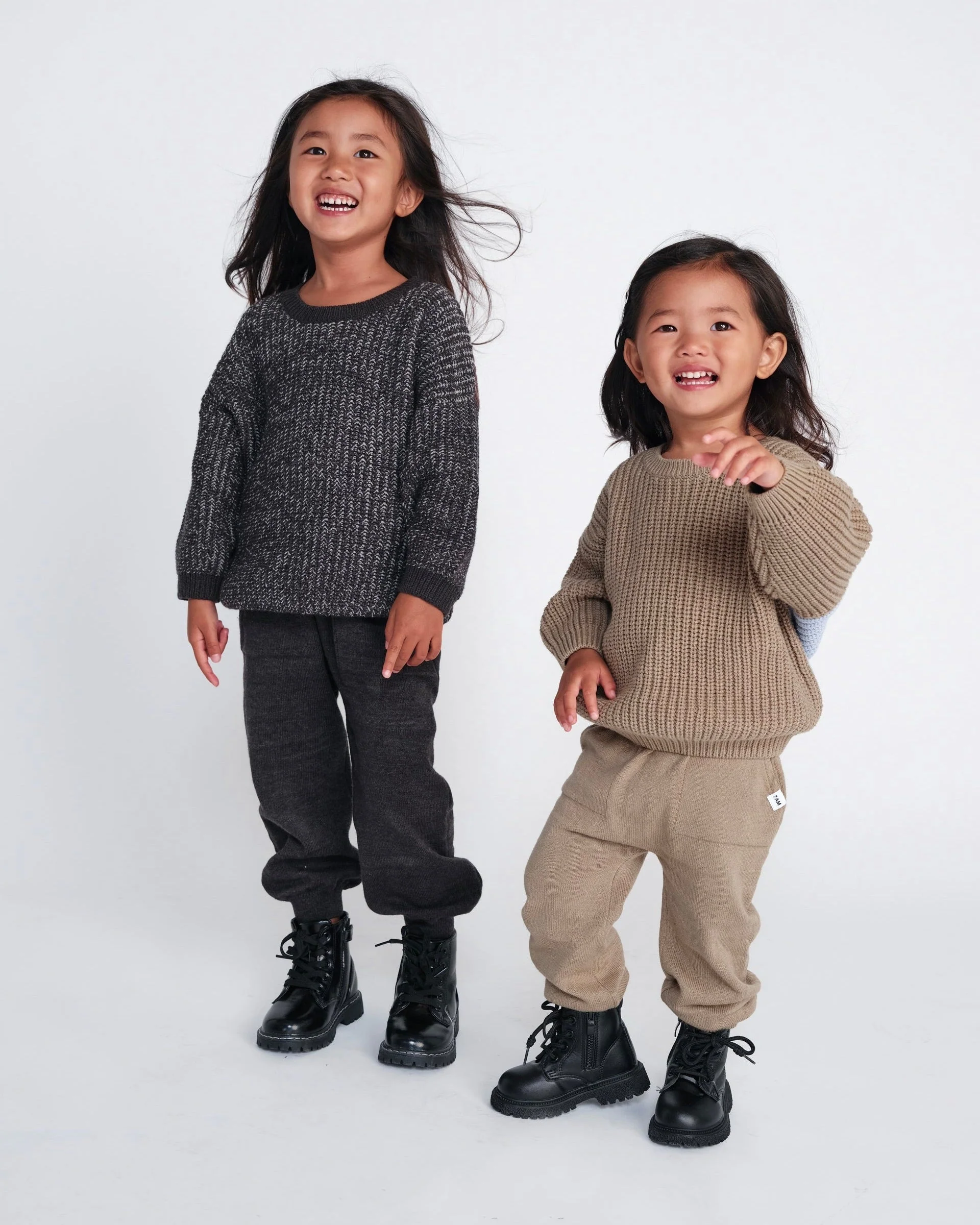 Chunky Ribbed Joggers | Olive - Image 2