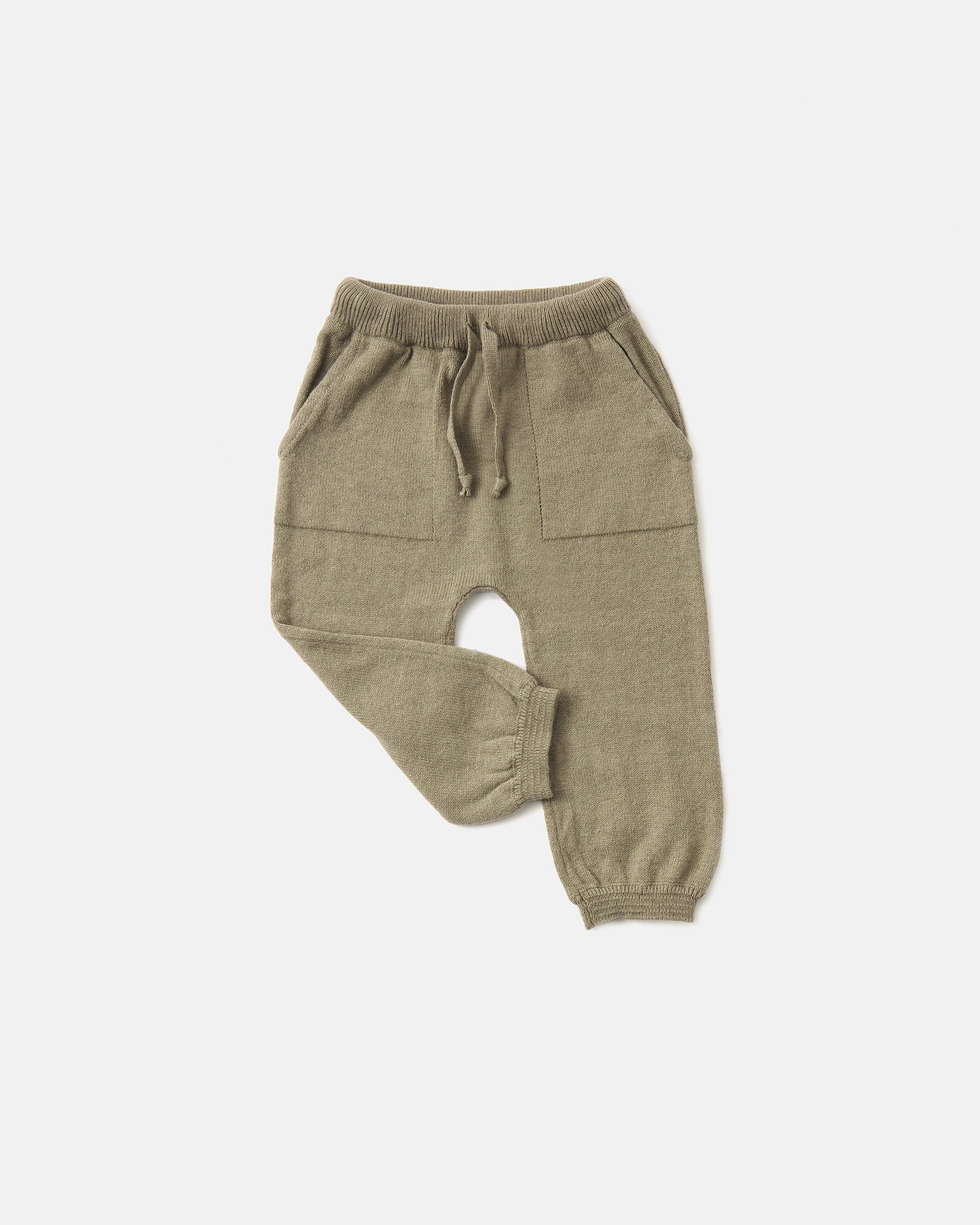 Chunky Ribbed Joggers | Olive - Image 3