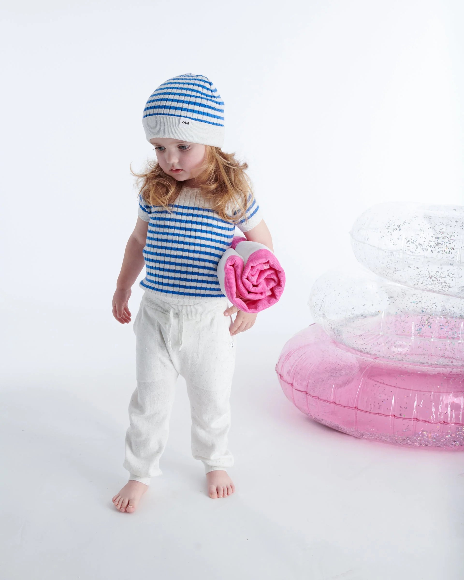Cotton Joggers - Ribbed | Seashell - Image 12