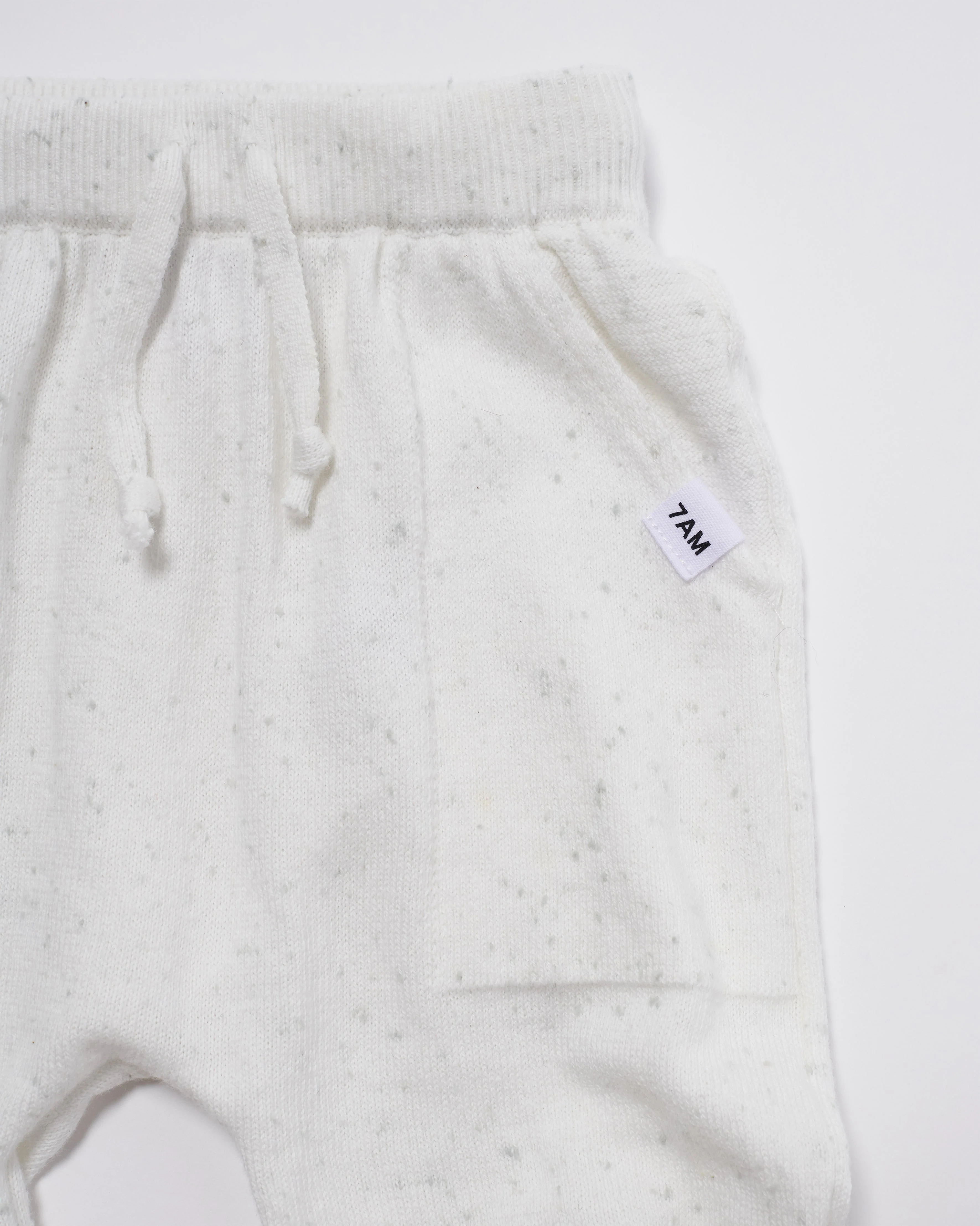 Cotton Joggers - Ribbed | Seashell - Image 3