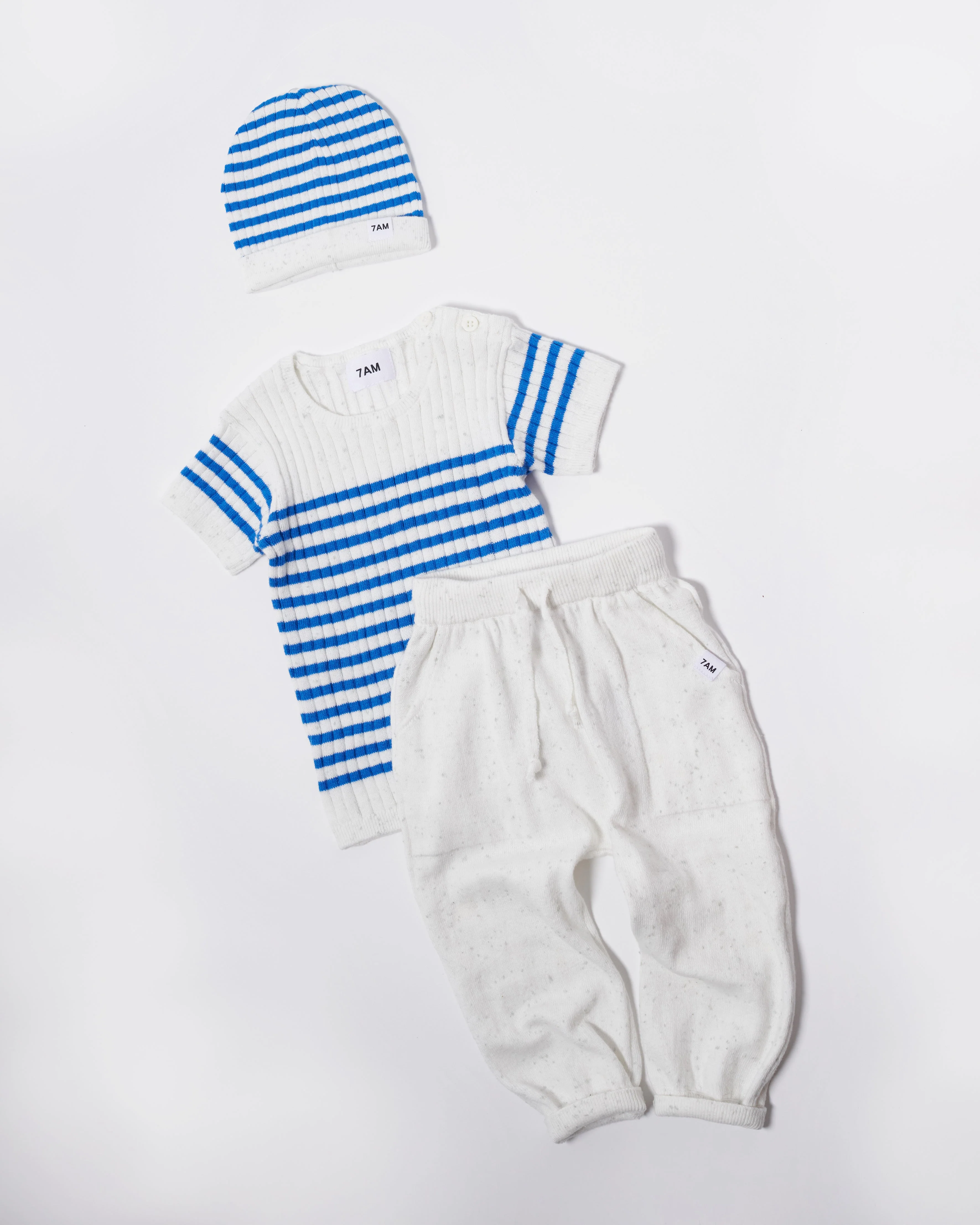 Cotton Joggers - Ribbed | Seashell - Image 5