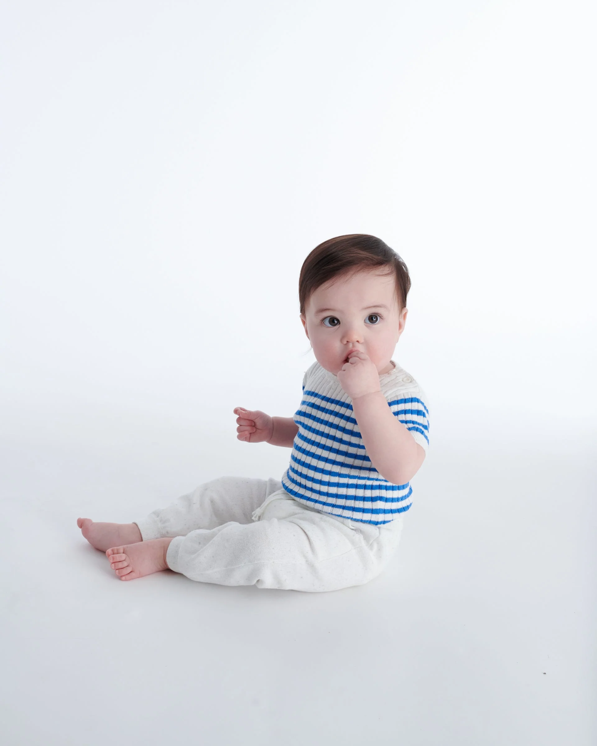 Cotton Joggers - Ribbed | Seashell - Image 6