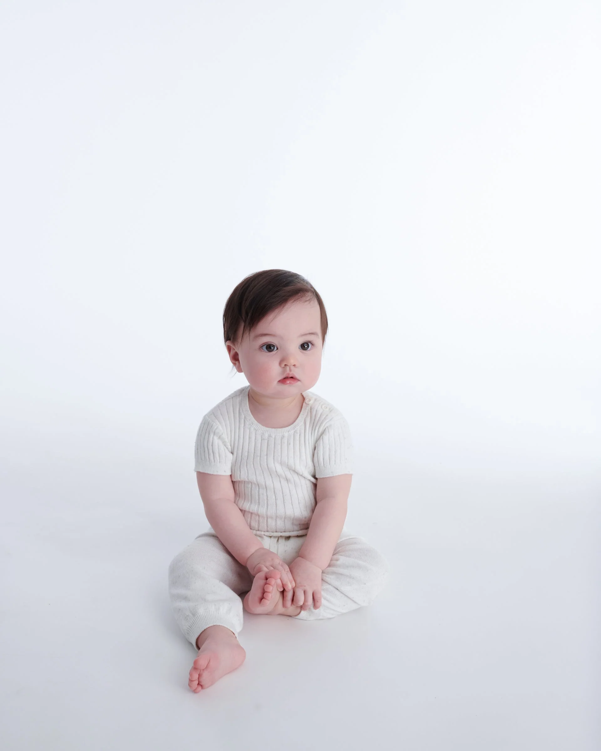 Cotton Joggers - Ribbed | Seashell - Image 7