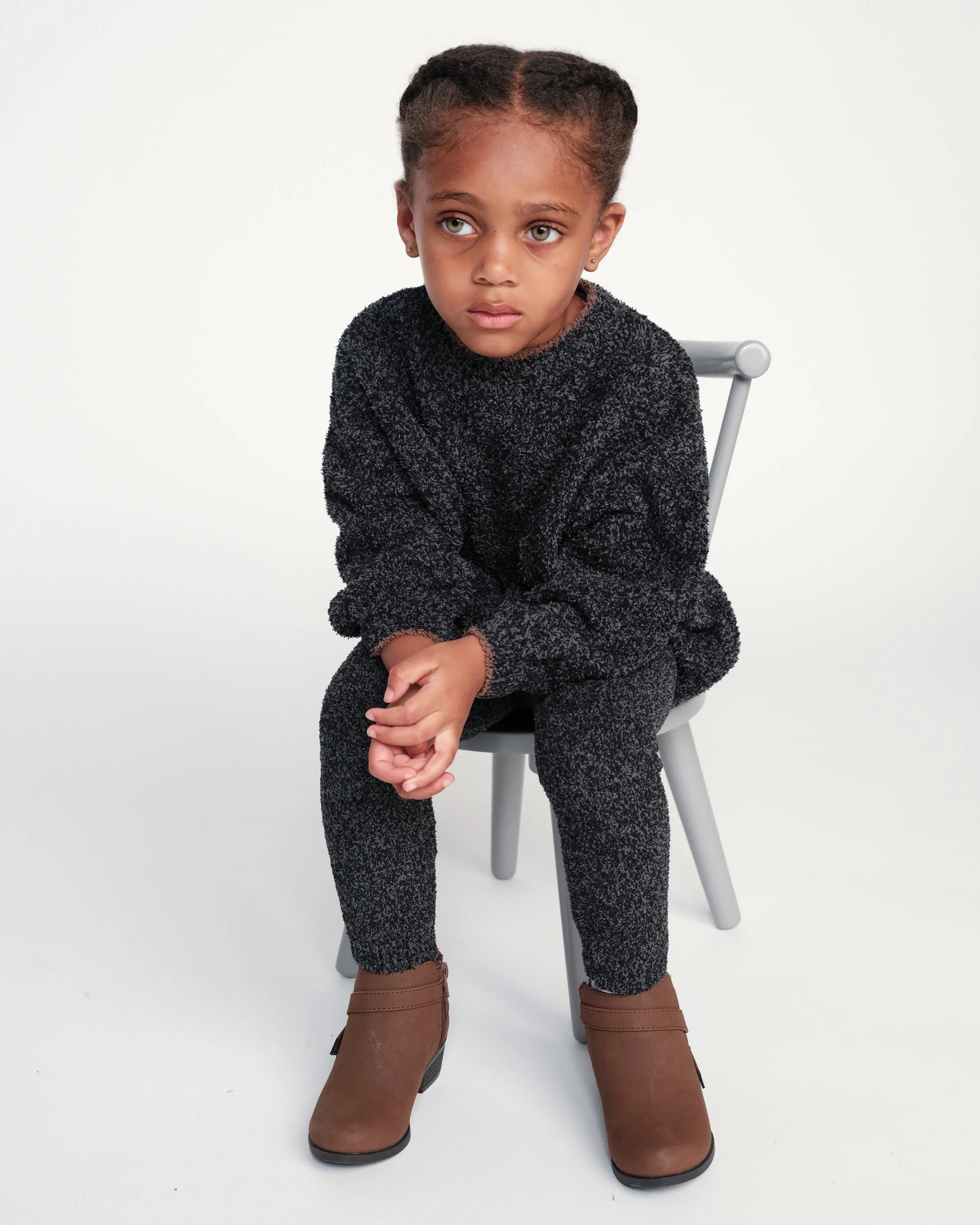 Leggings - Fuzzy | Black Melange - Image 5