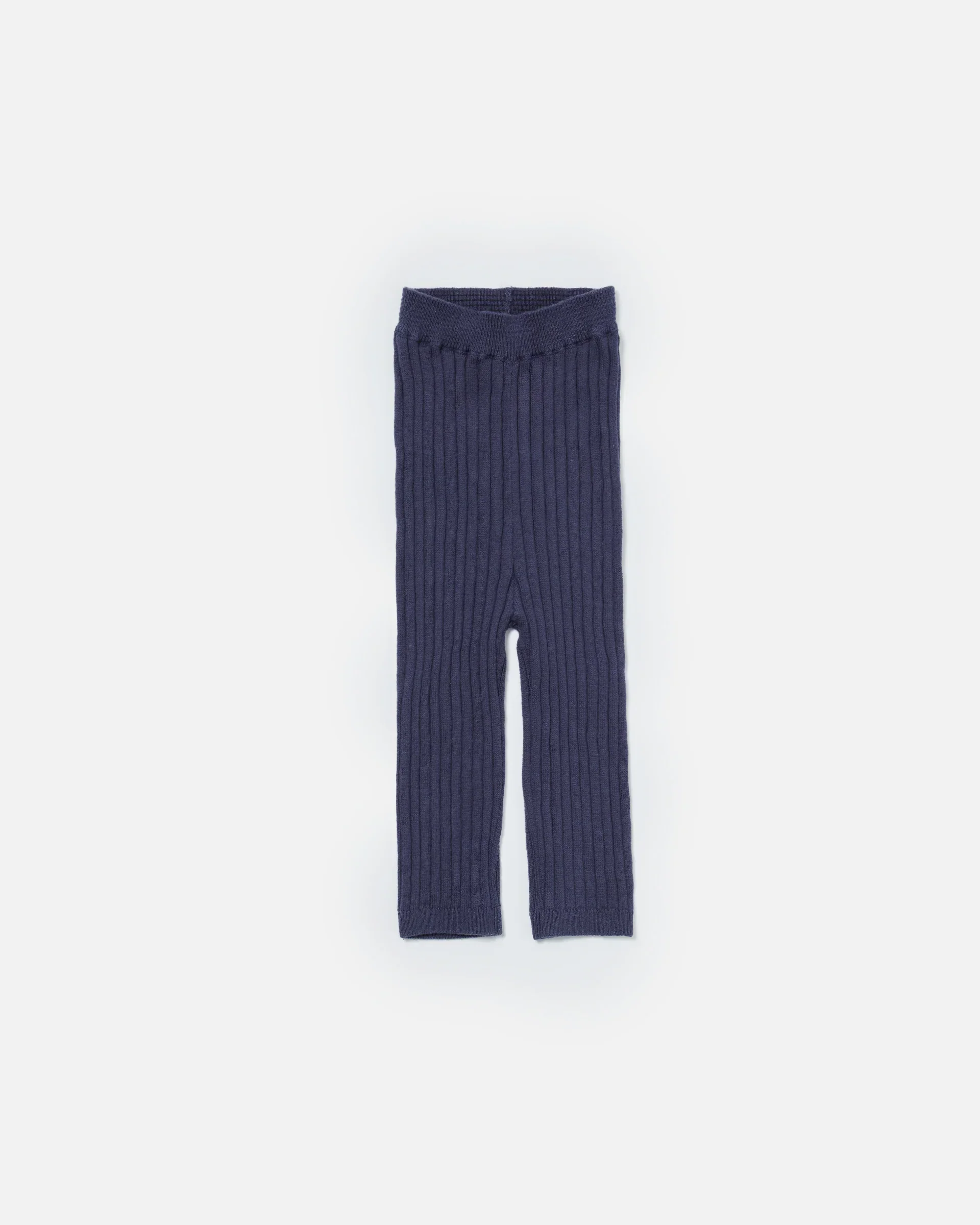 Cotton Leggings - Ribbed | Navy
