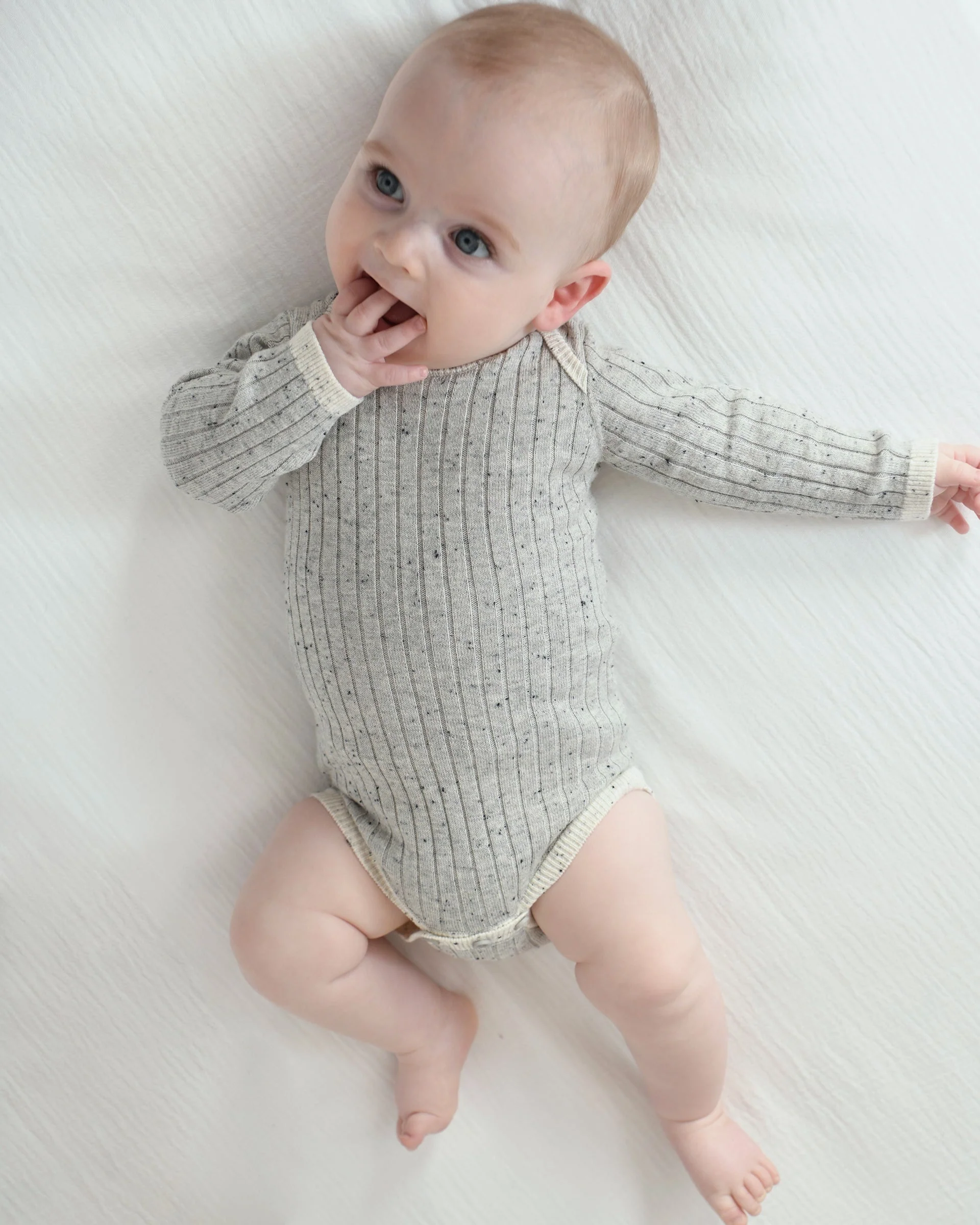 Long Sleeve Bodysuit - Hug Me | Oat - Image 2