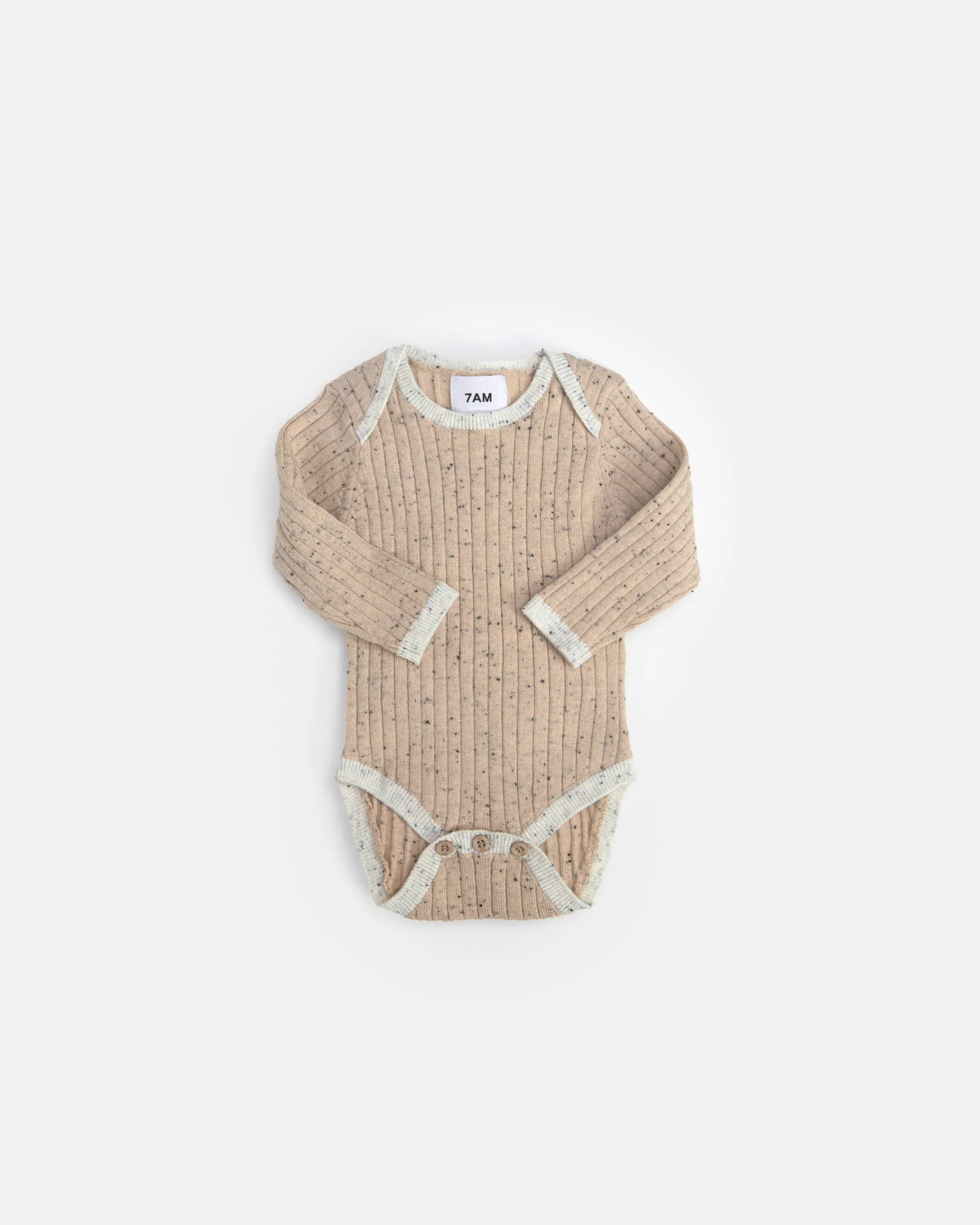Long Sleeve Bodysuit - Hug Me | Oat - Image 3