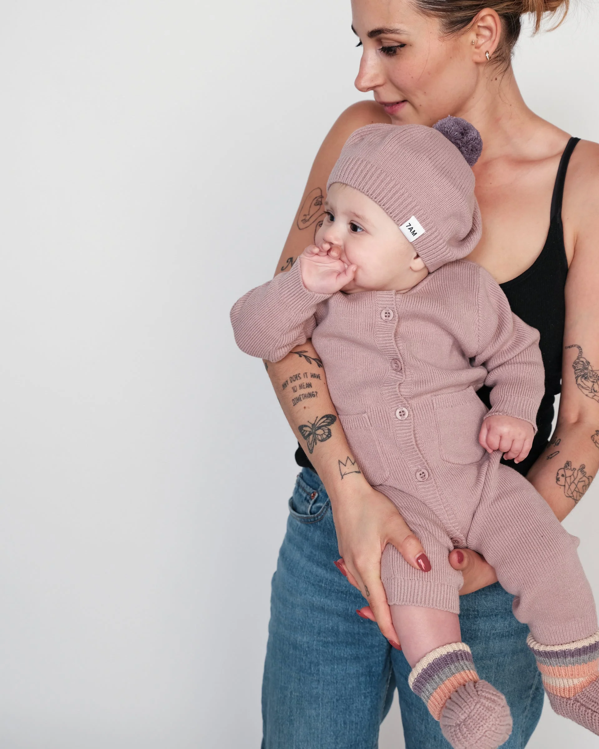 Long Sleeve Ribbed Jumpsuit - Chunky | Ash Rose - Image 6