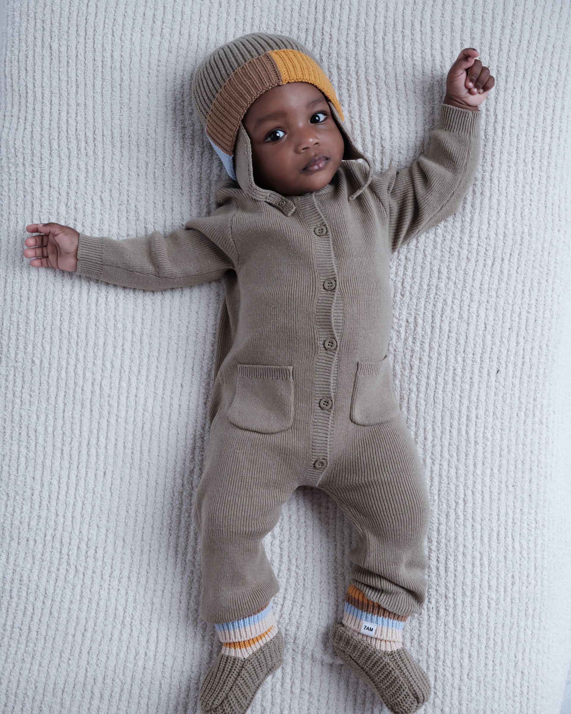 Long Sleeve Ribbed Jumpsuit - Chunky | Olive - Image 2