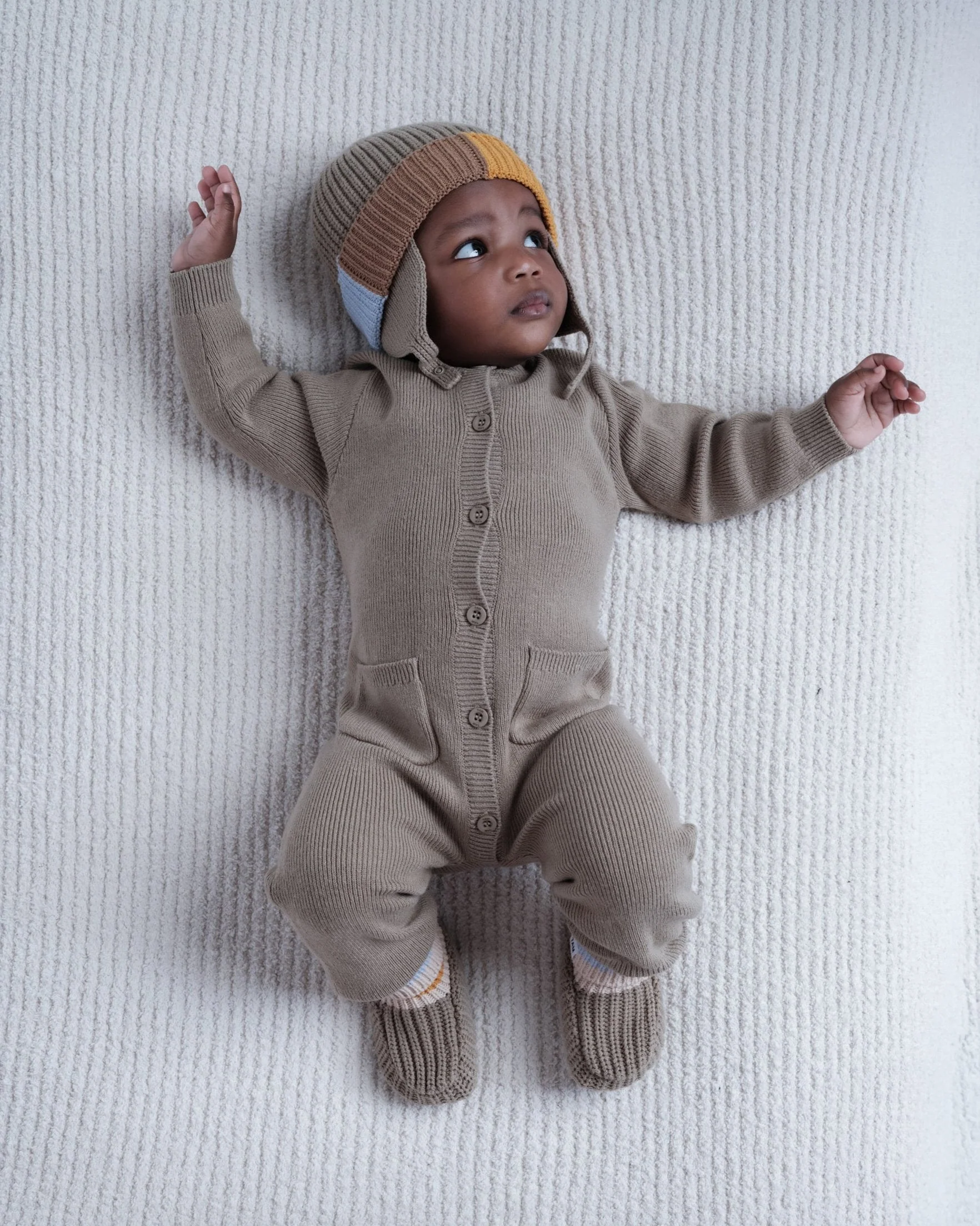 Long Sleeve Ribbed Jumpsuit - Chunky | Olive - Image 7