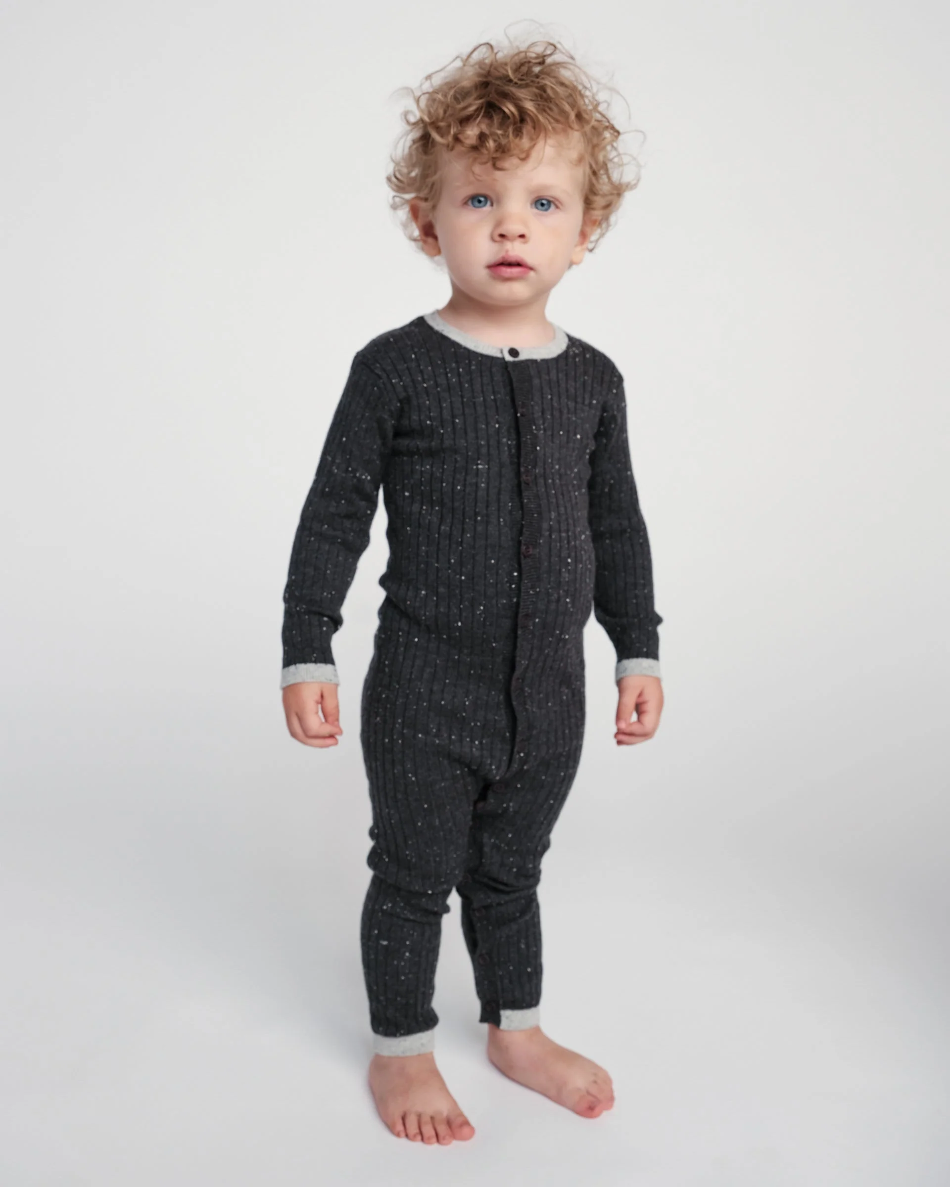 Long Sleeve Jumpsuit No Footie - Hug Me | Ash Rose - Image 2