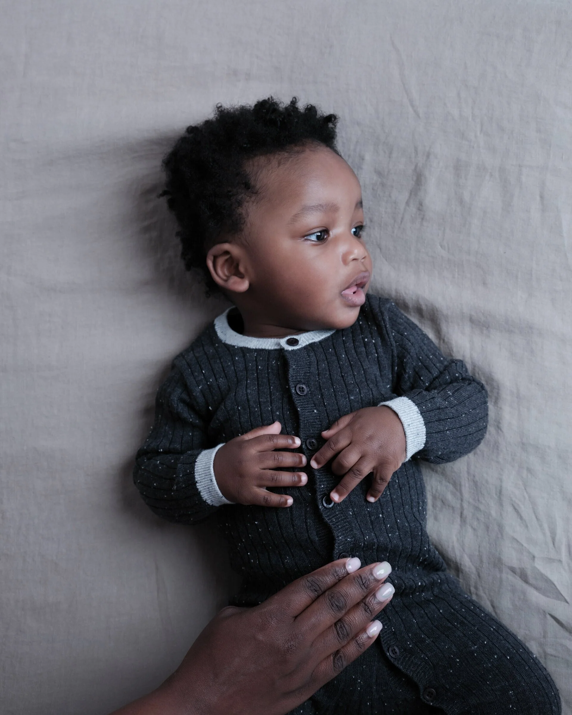 Long Sleeve Jumpsuit No Footie - Hug Me | Ash Rose - Image 3