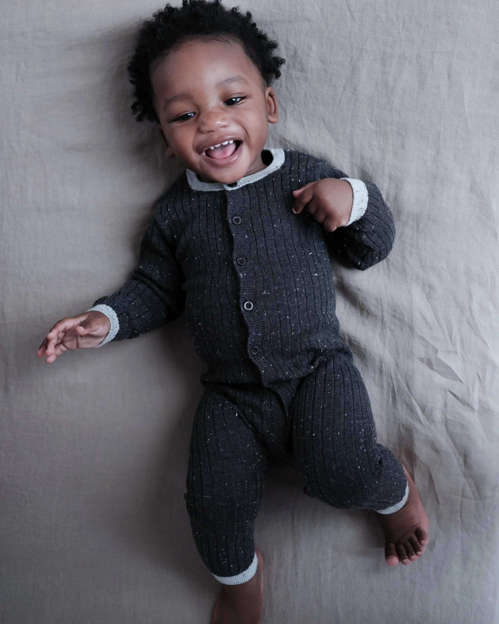 Long Sleeve Jumpsuit No Footie - Hug Me | Ash Rose - Image 4