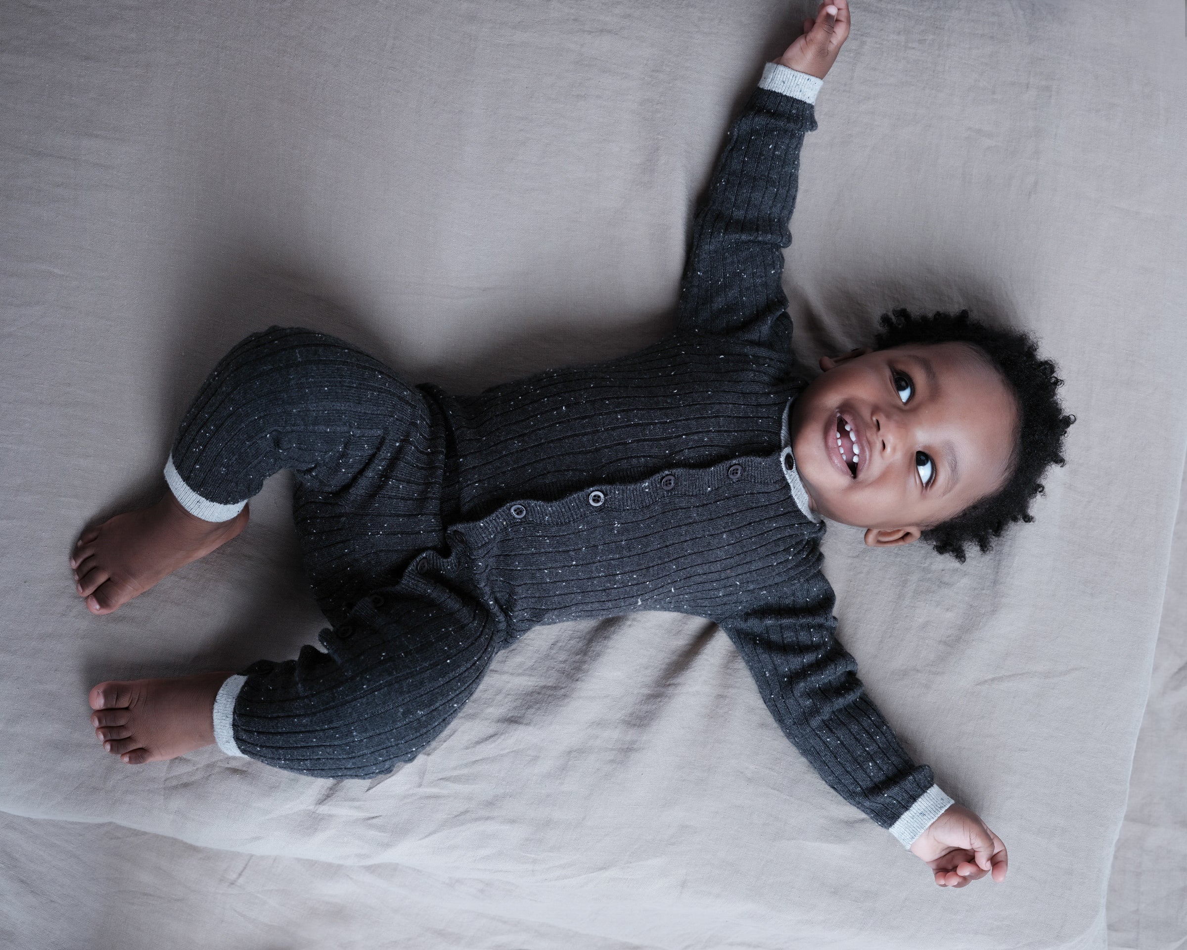Long Sleeve Jumpsuit No Footie - Hug Me | Ash Rose - Image 5