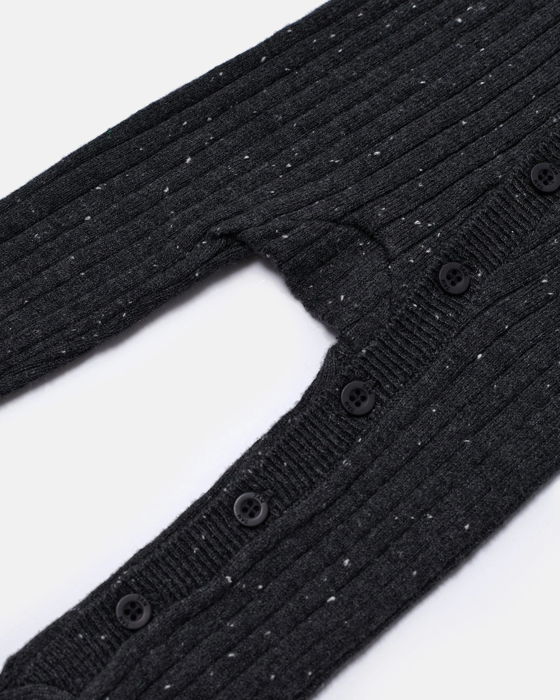 Long Sleeve Jumpsuit No Footie - Hug Me | Black Melange - Image 4