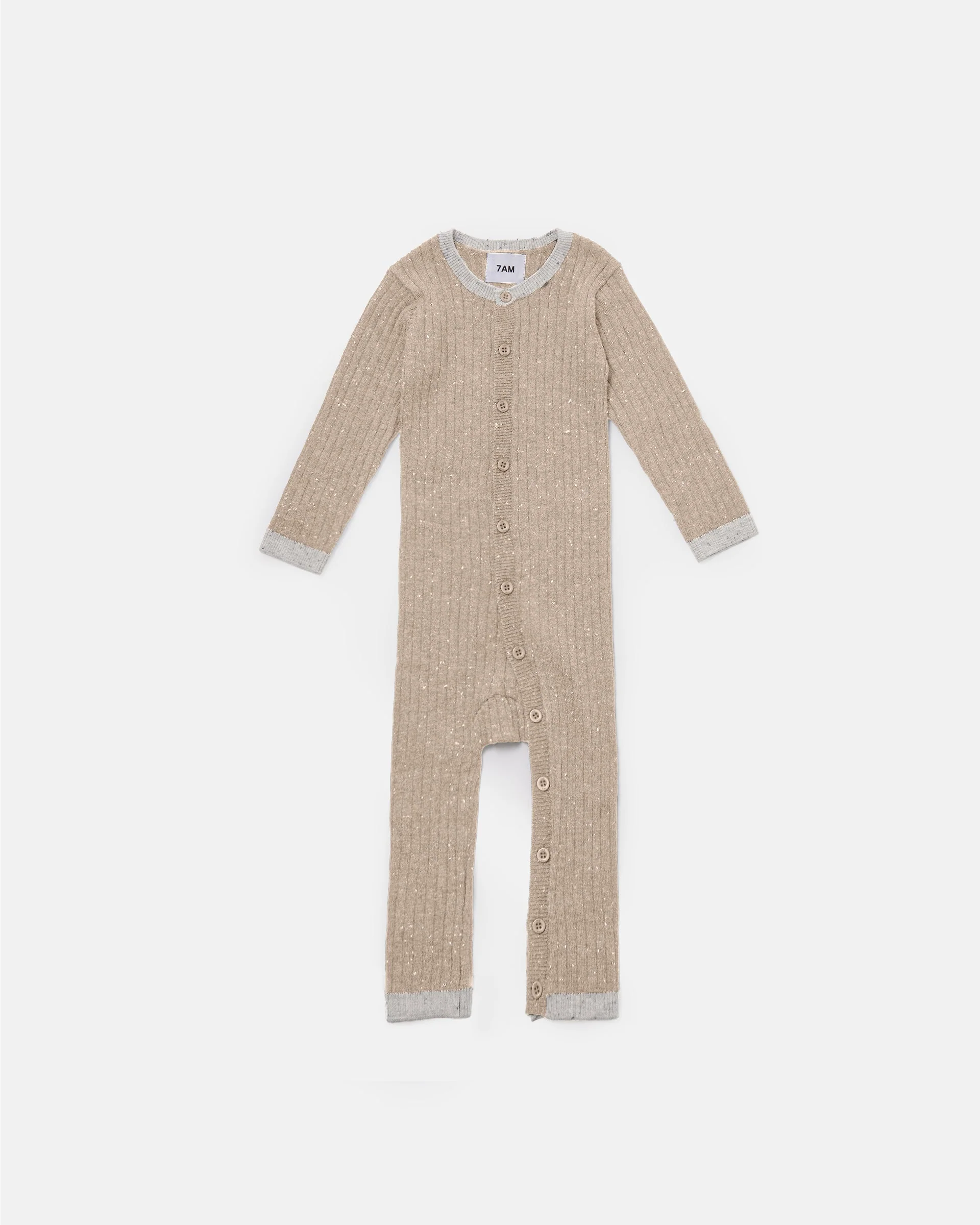 Long Sleeve Jumpsuit No Footie - Hug Me | Oat