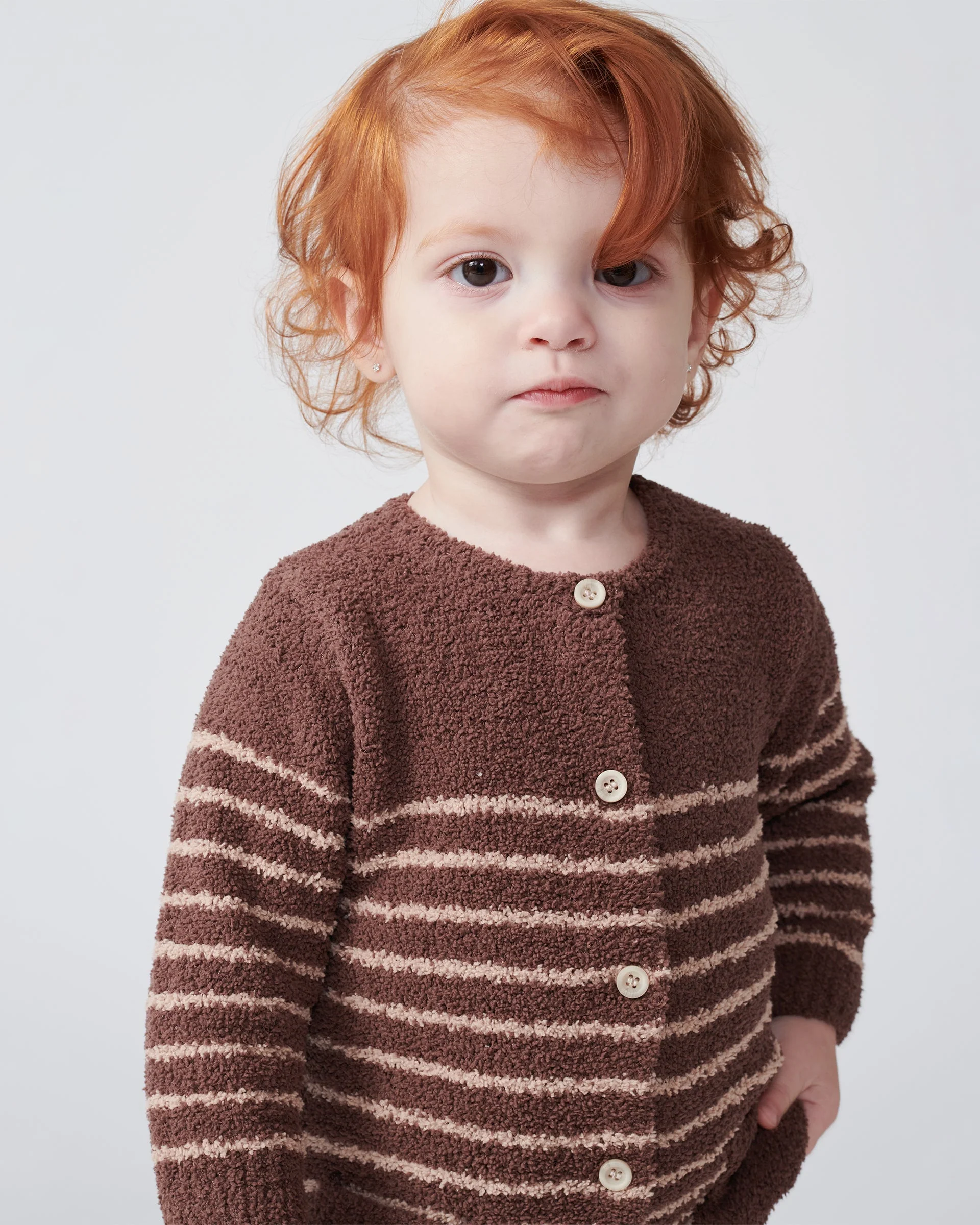 Long Sleeve Striped Jumpsuit - Fuzzy | Choco & Pecan - Image 11