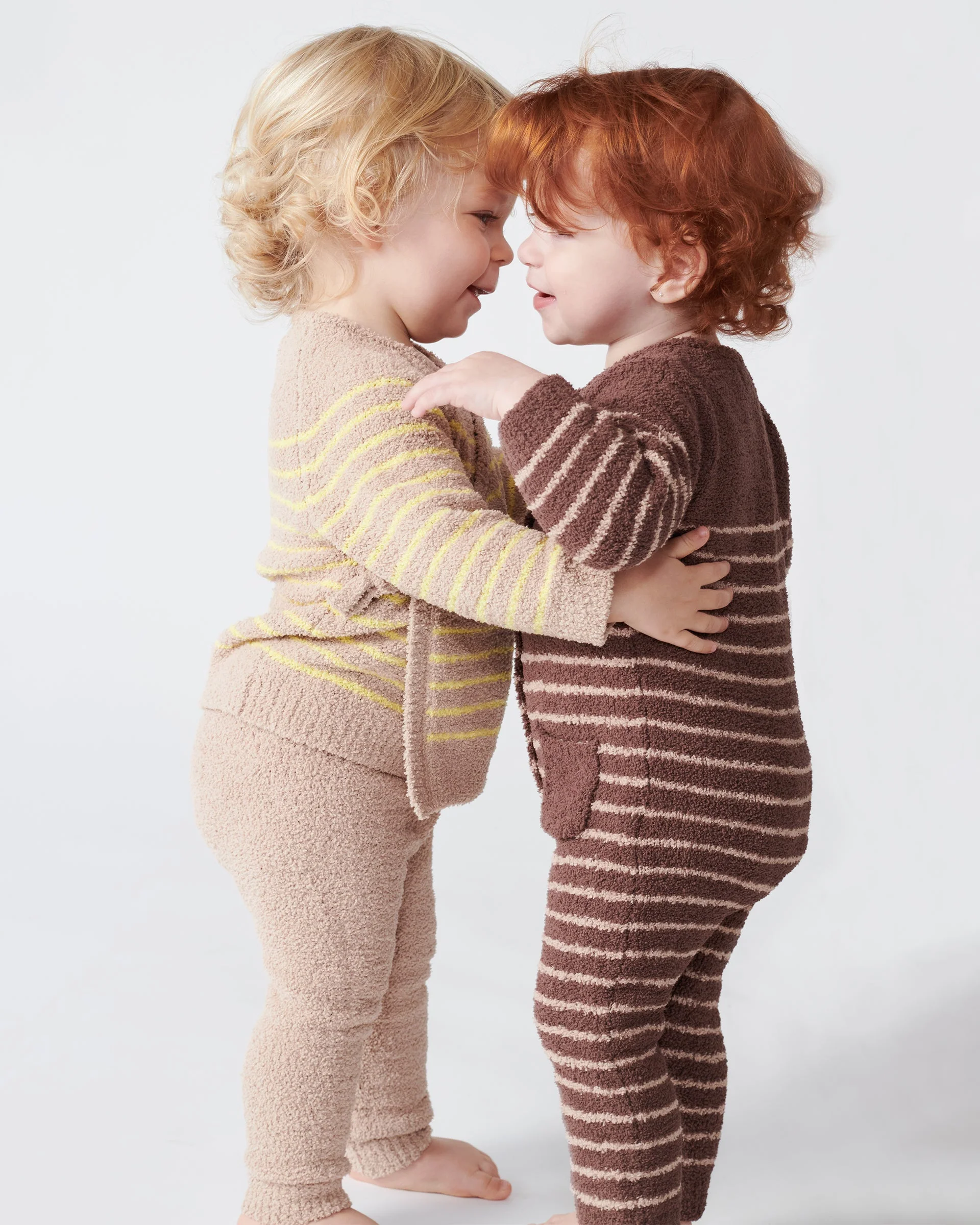 Long Sleeve Striped Jumpsuit - Fuzzy | Choco & Pecan - Image 14