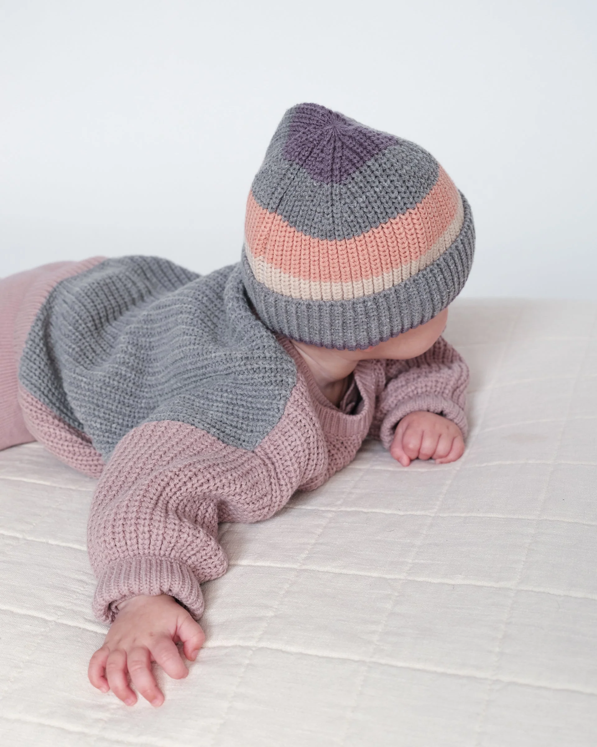 Boxy Sweater - Chunky | Ash Rose/Heather Grey - Image 12