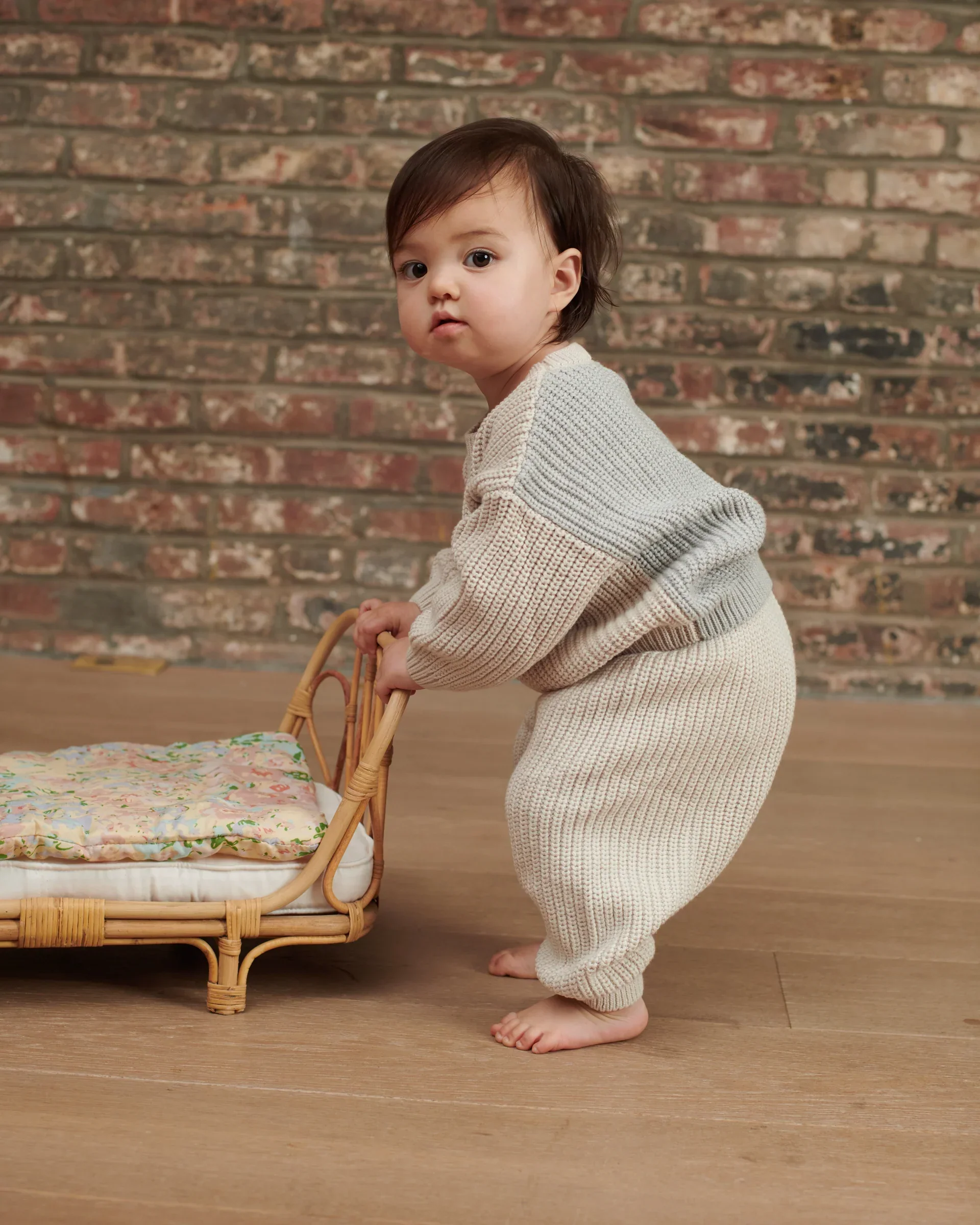 Boxy Sweater - Chunky | Ecru/Pearl Grey - Image 6