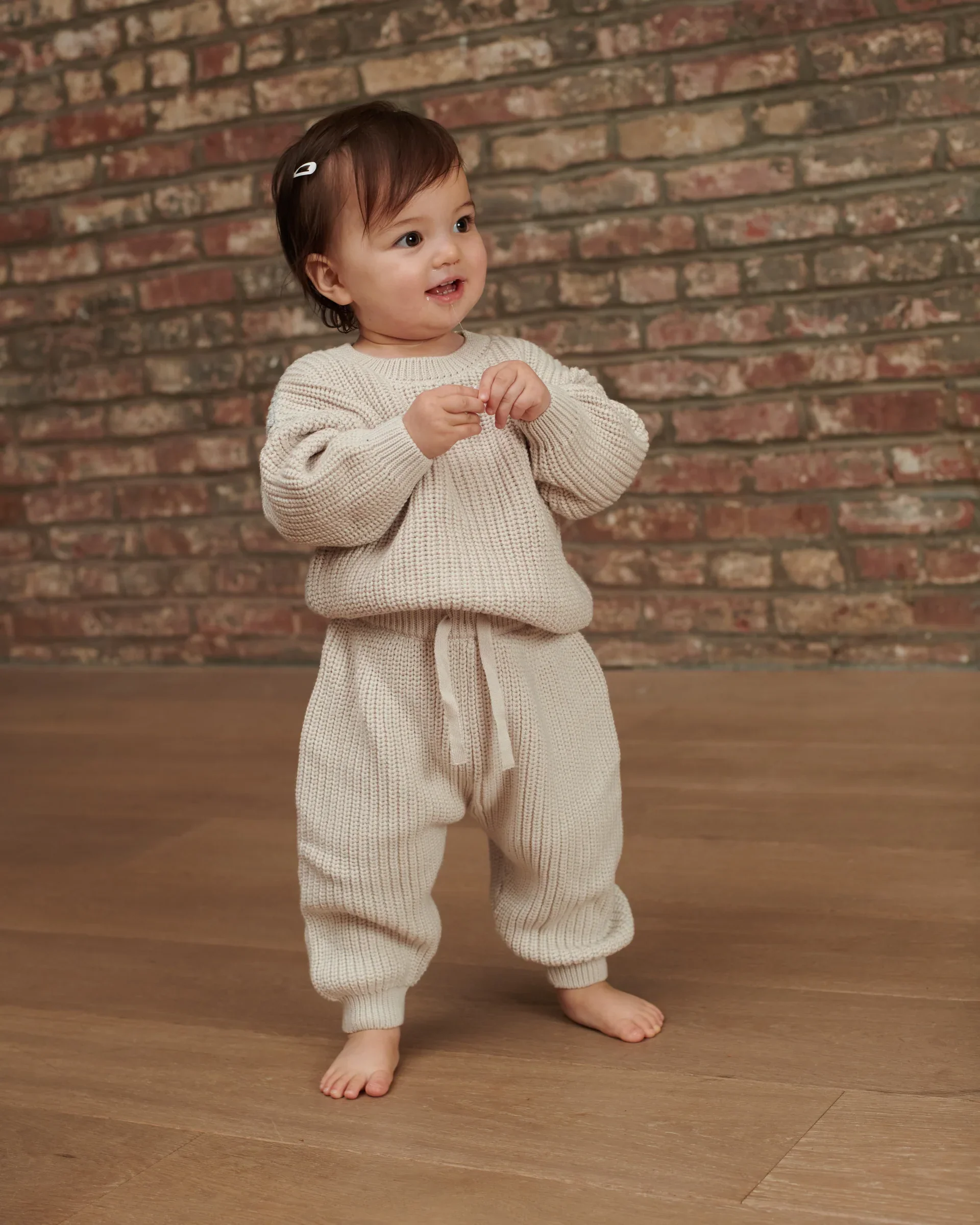 Boxy Sweater - Chunky | Ecru/Pearl Grey - Image 7