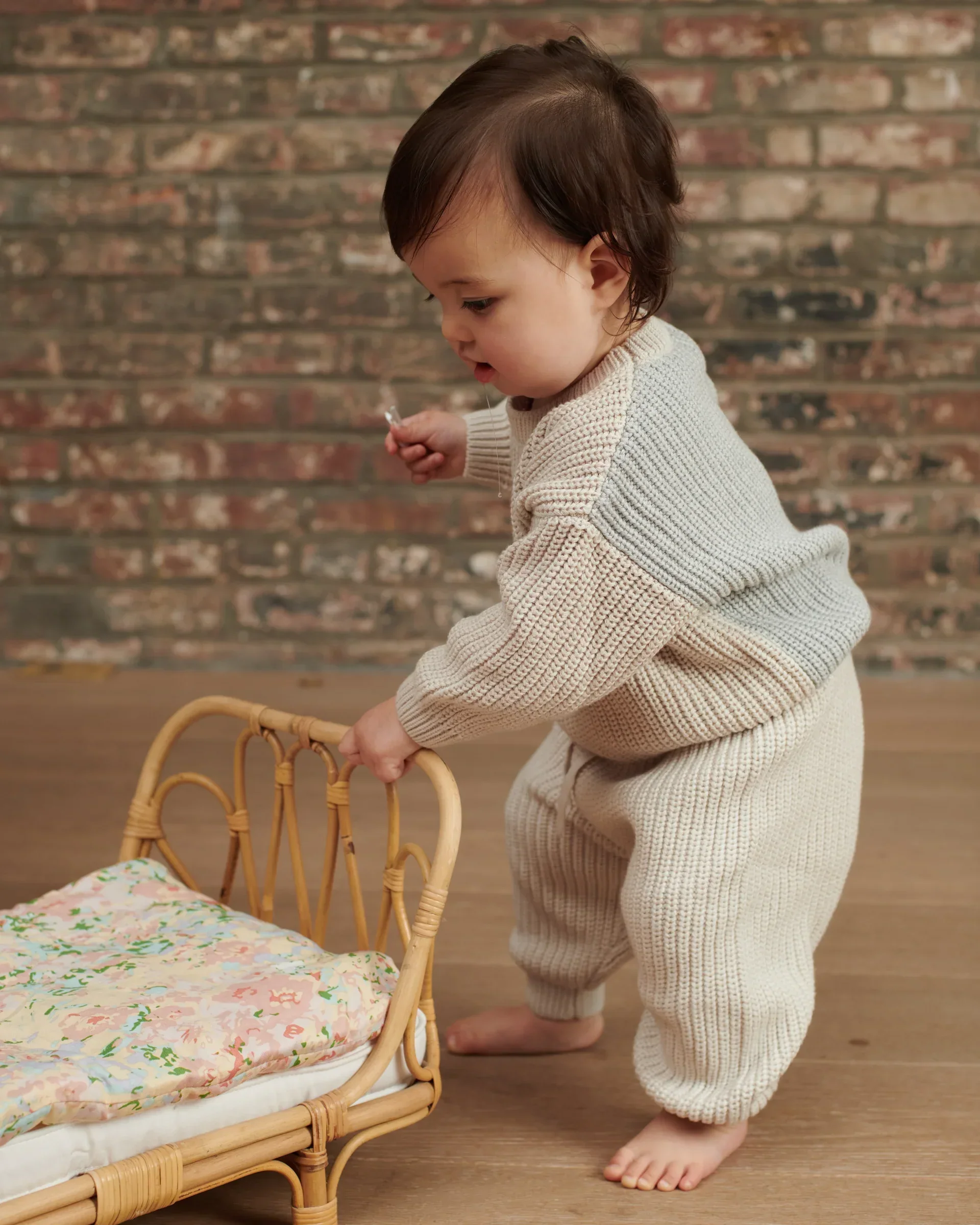 Boxy Sweater - Chunky | Ecru/Pearl Grey - Image 8