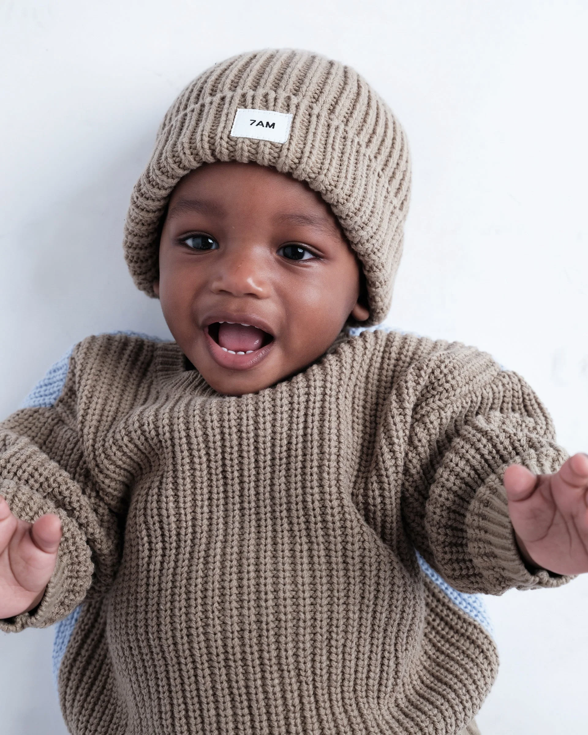 Boxy Sweater - Chunky | Olive/Blue - Image 8