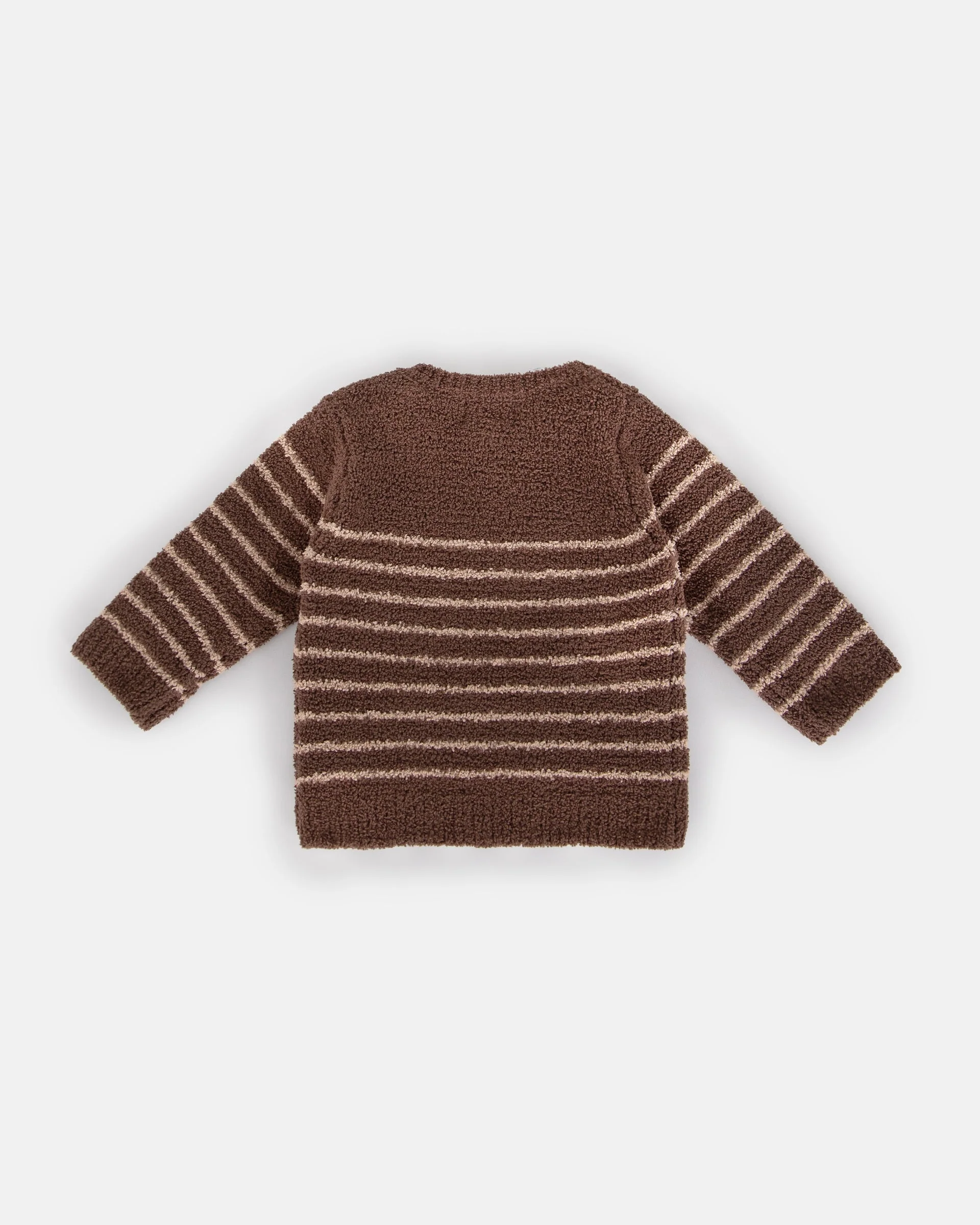 Long Sleeve Top Striped - Fuzzy | Choco/Pecan - Image 5