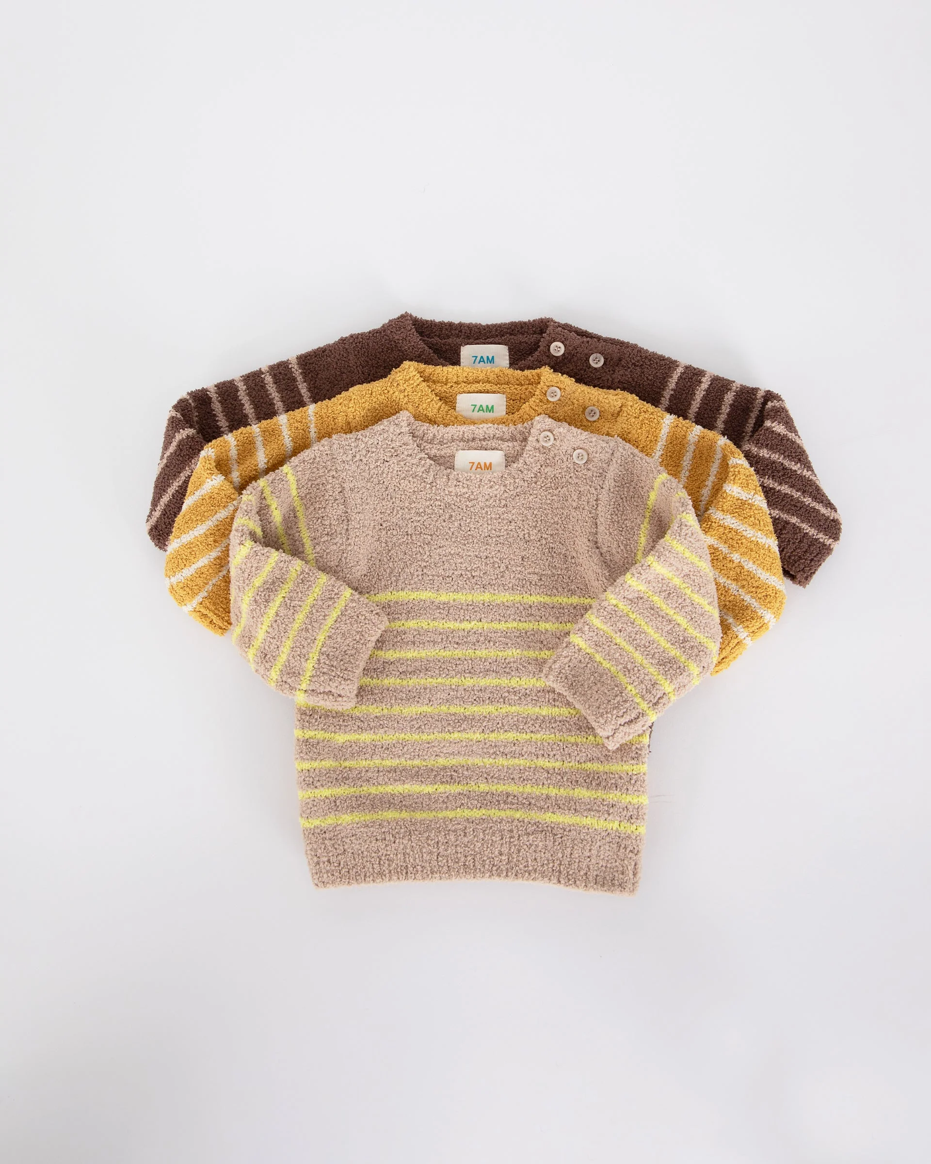 Long Sleeve Top Striped - Fuzzy | Choco/Pecan - Image 6