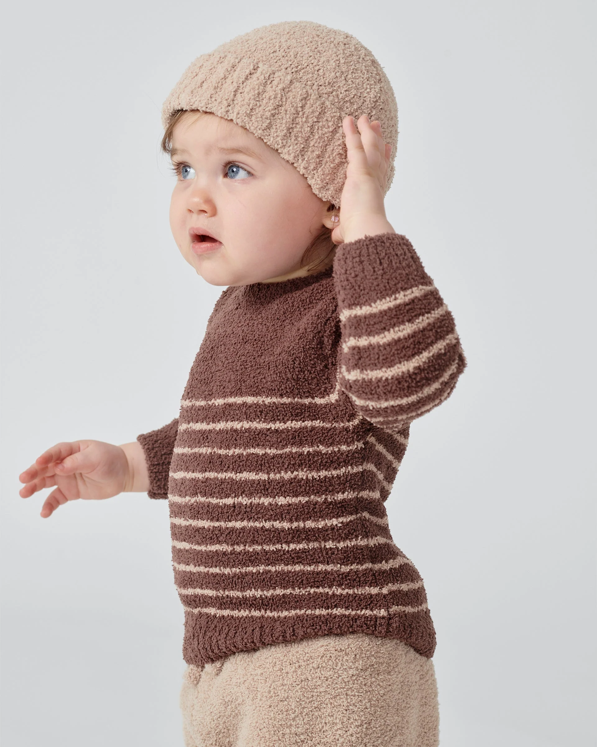 Long Sleeve Top Striped - Fuzzy | Choco/Pecan - Image 8