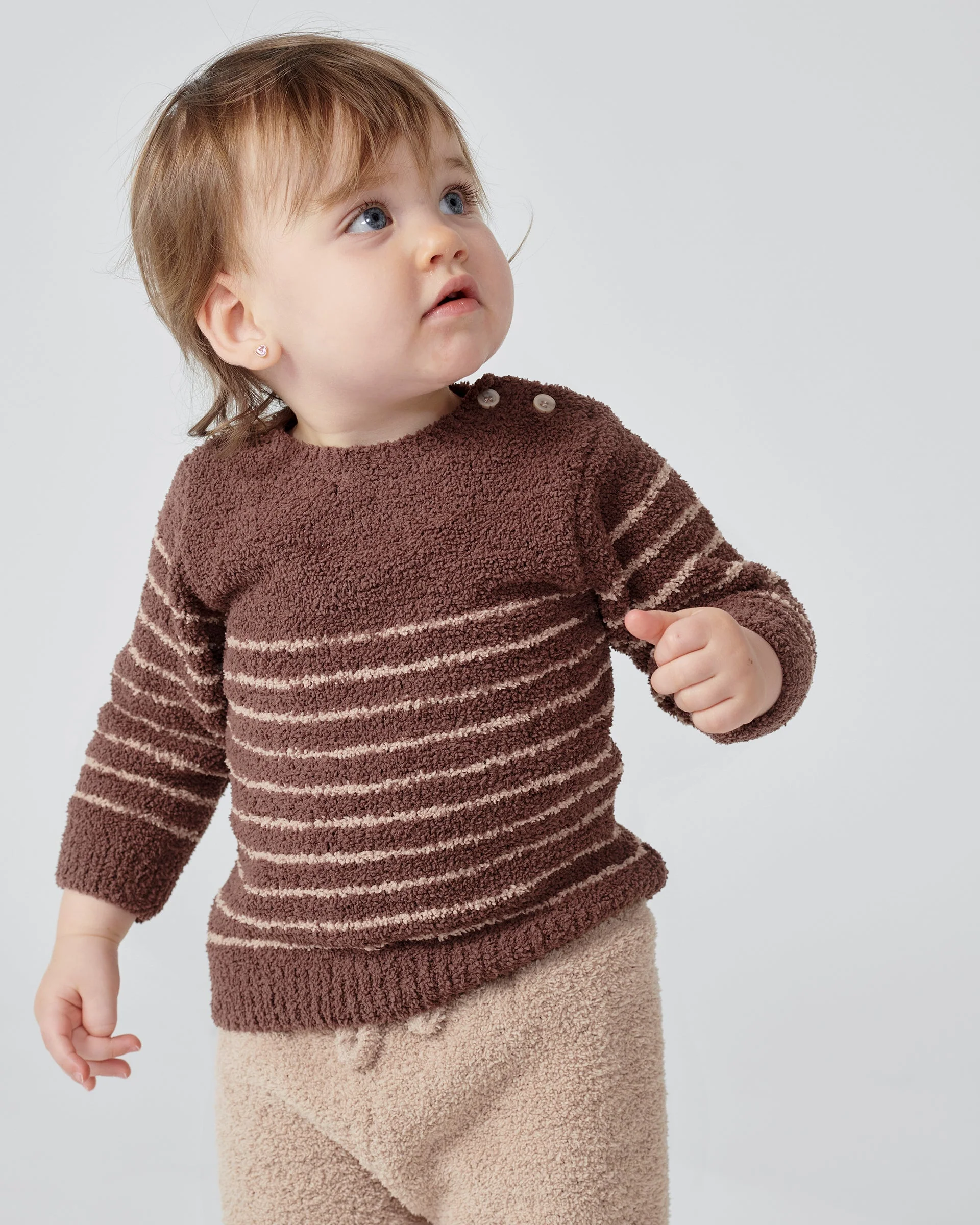 Long Sleeve Top Striped - Fuzzy | Choco/Pecan - Image 9