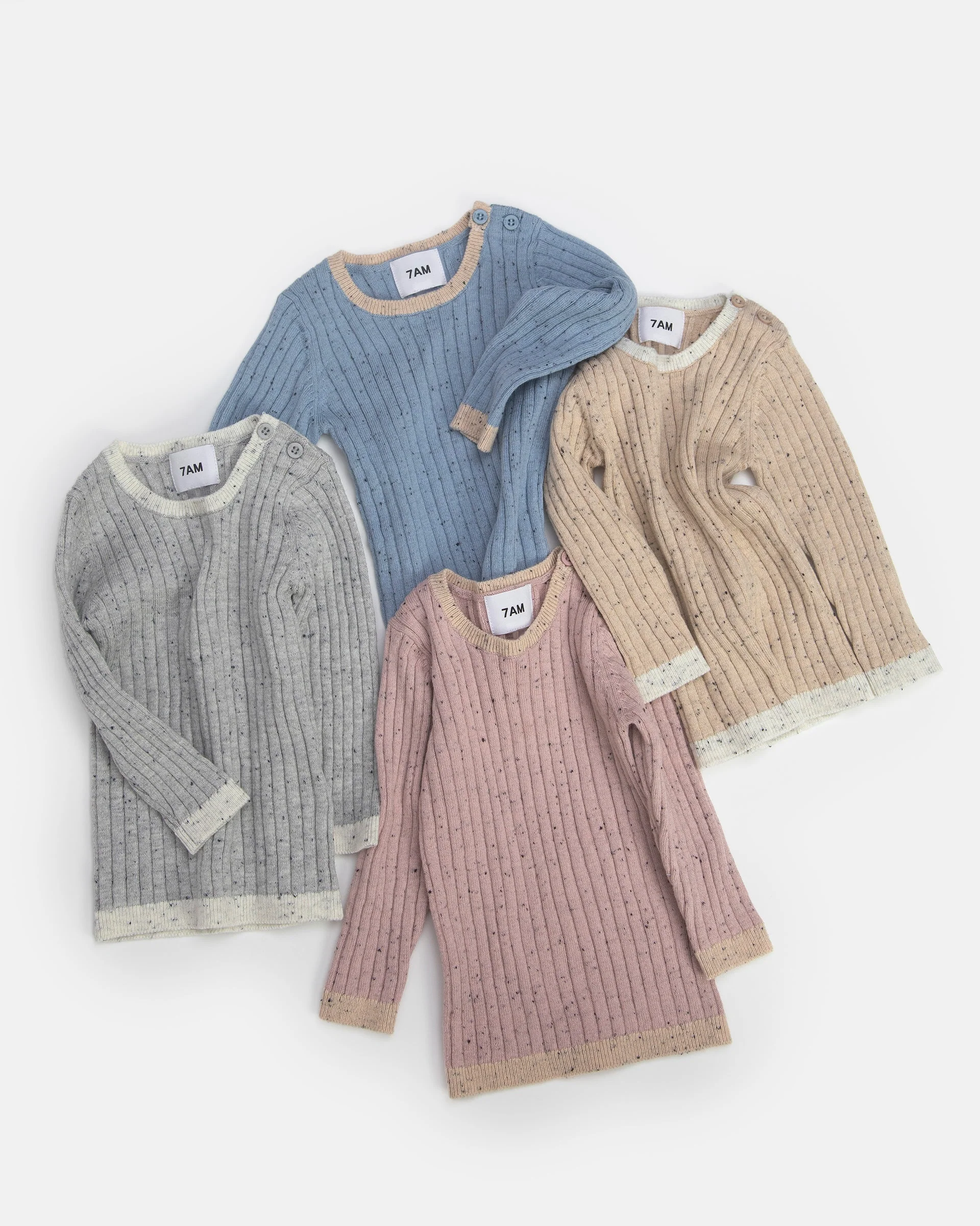 Long Sleeve Top - Hug Me | Light Heather Grey - Image 7