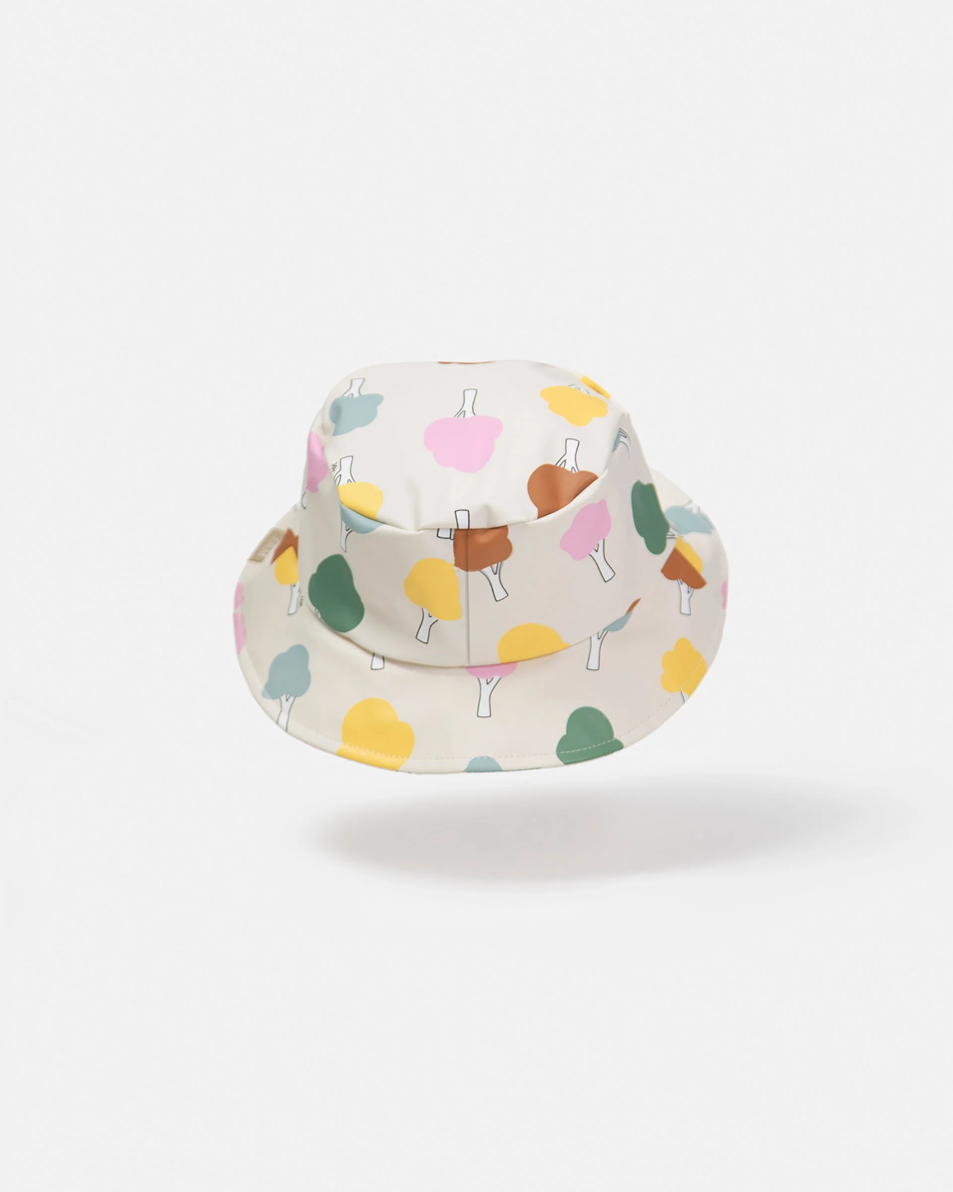 Rain Bucket Hat | Rainy Trees Beige - Image 4