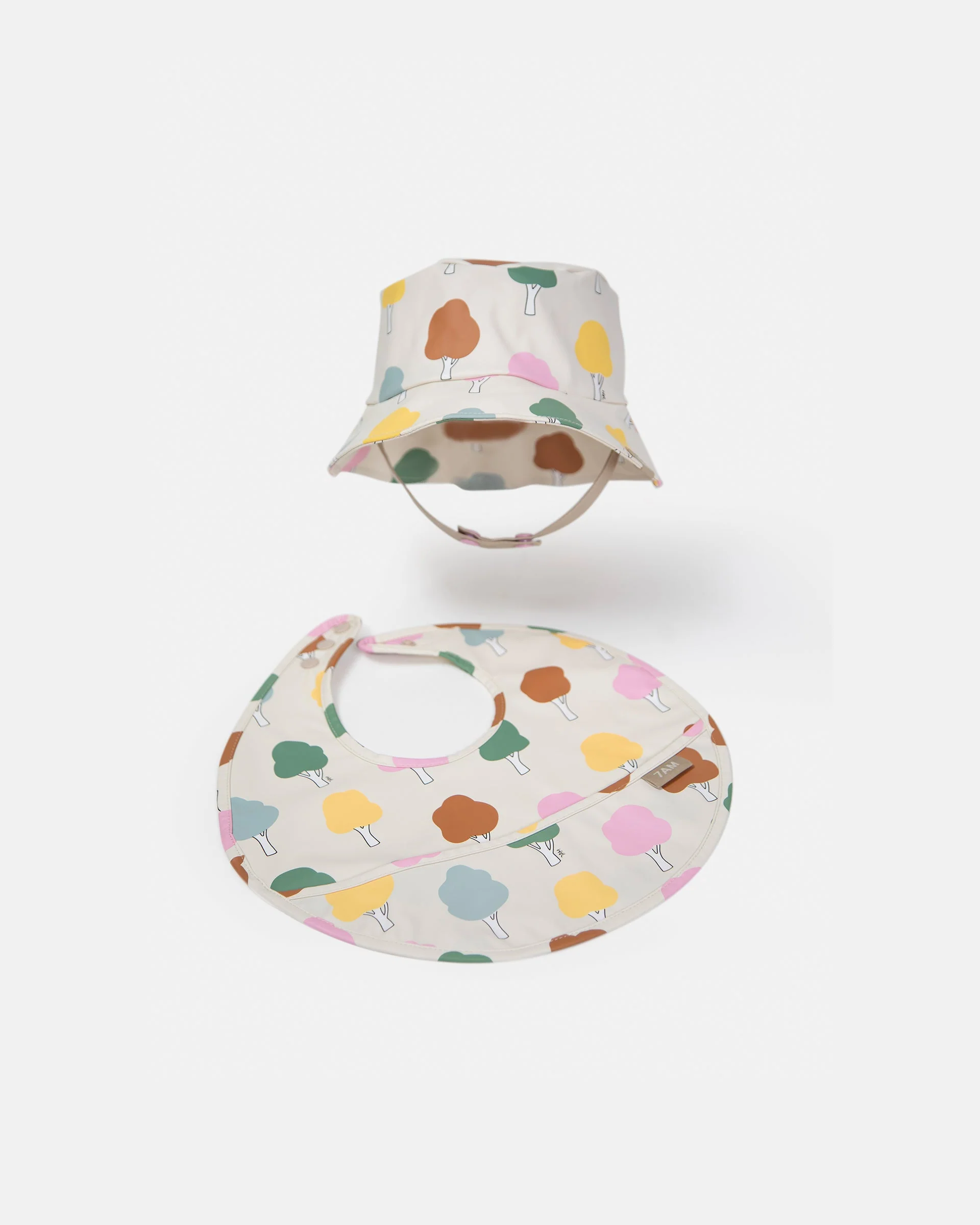 Rain Bucket Hat | Rainy Trees Beige - Image 5