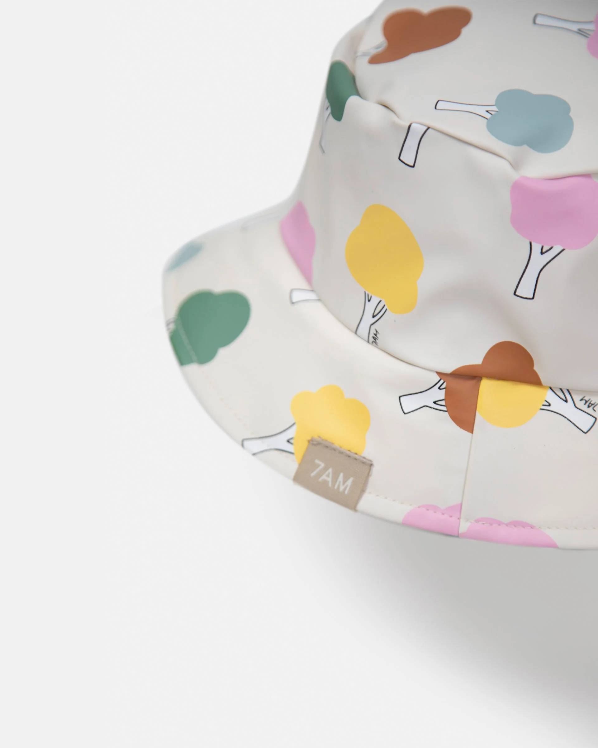 Rain Bucket Hat | Rainy Trees Beige - Image 6