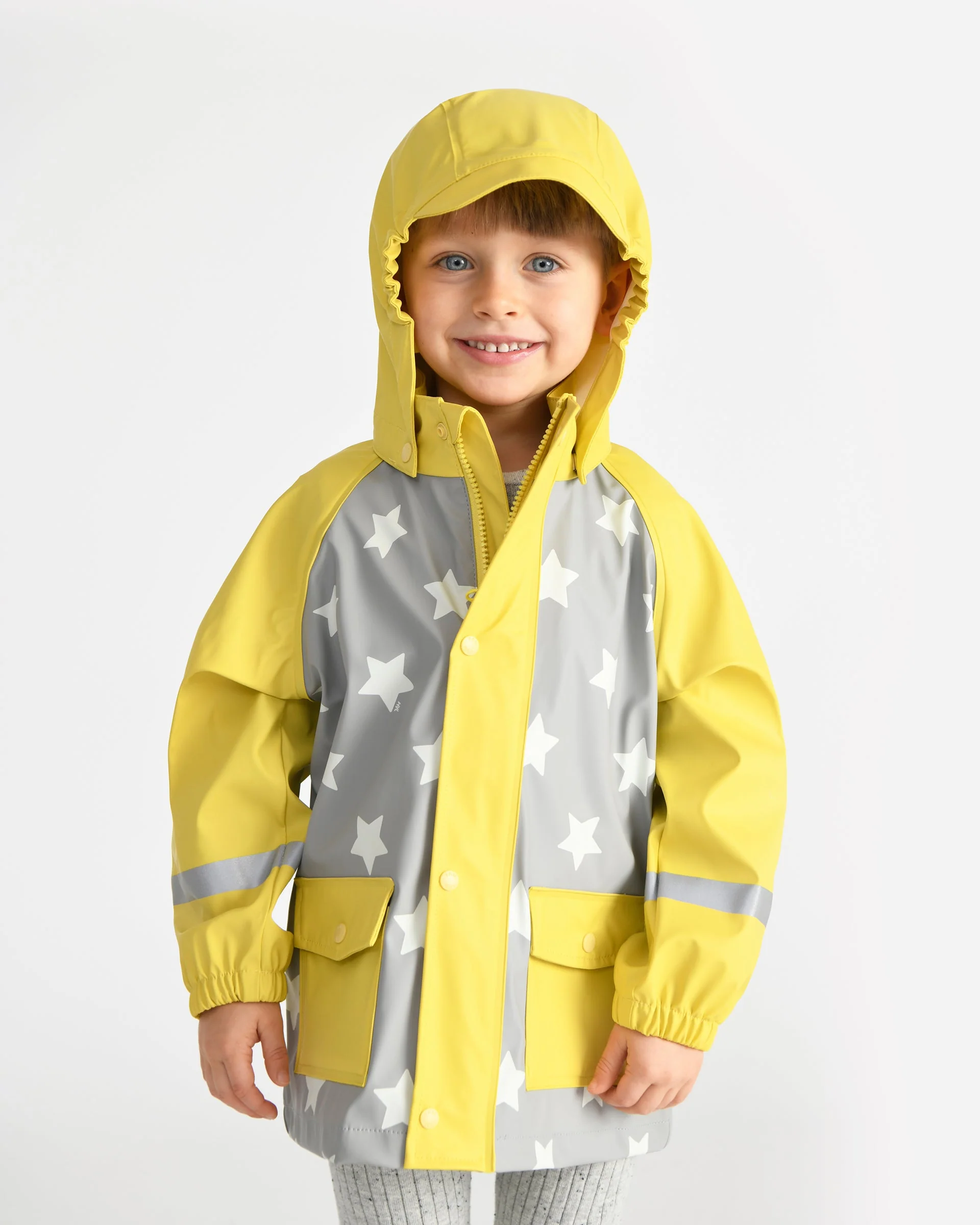 Rain Jacket | Rainy Stars Yellow - Image 10