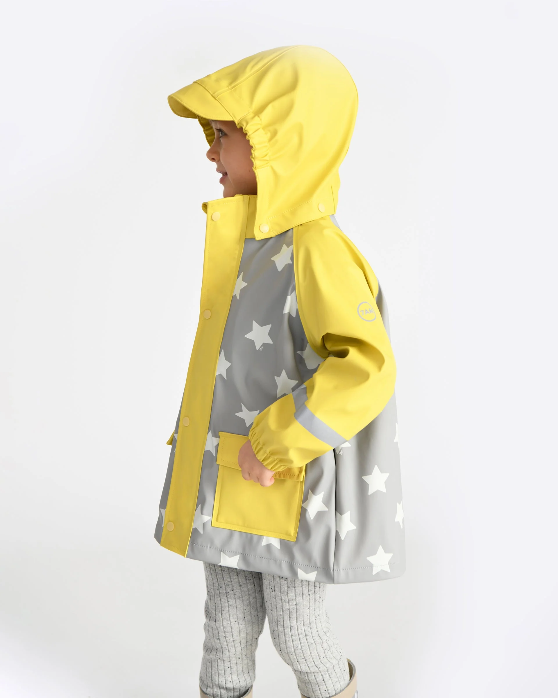 Rain Jacket | Rainy Stars Yellow - Image 11