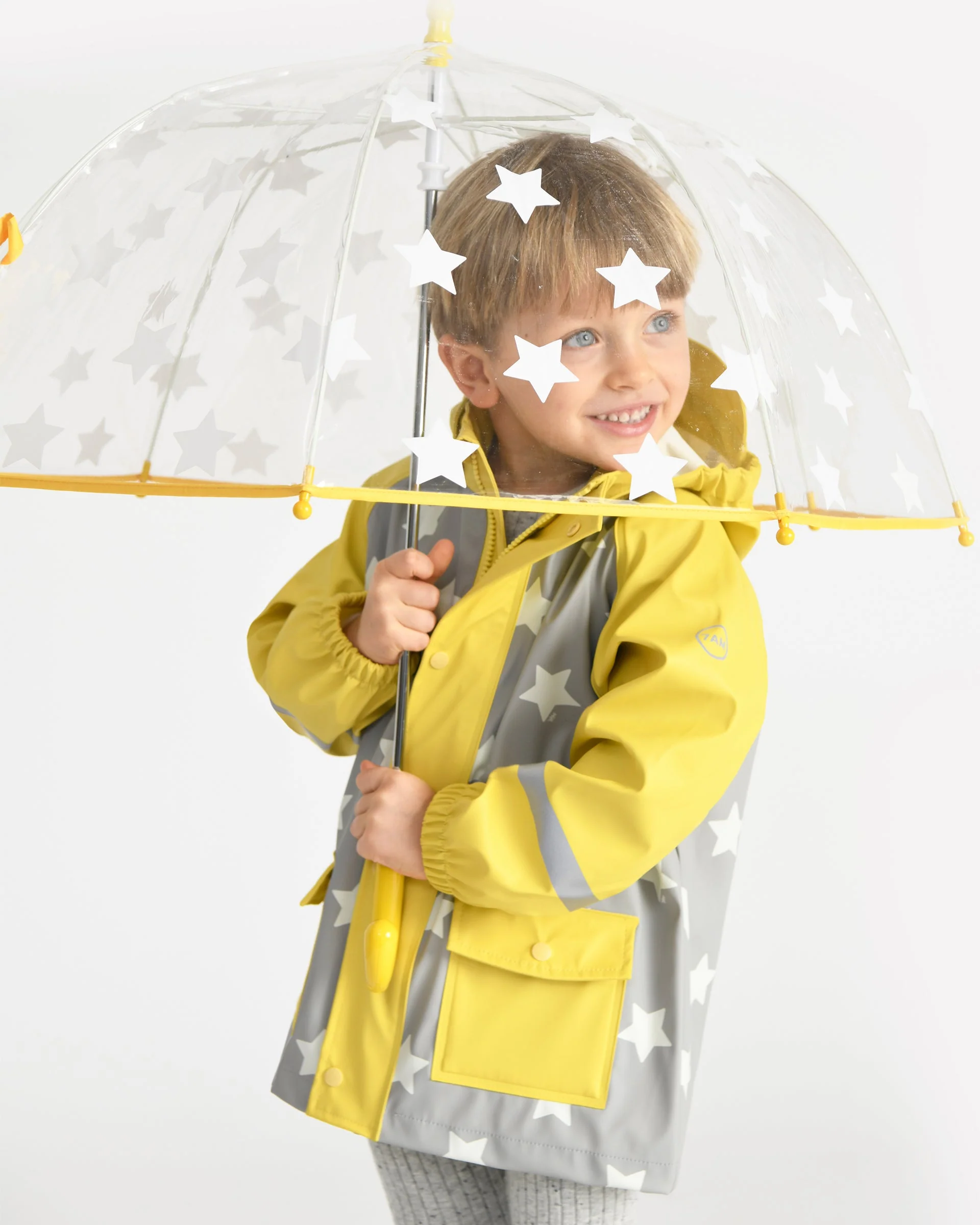Rain Jacket | Rainy Stars Yellow - Image 14