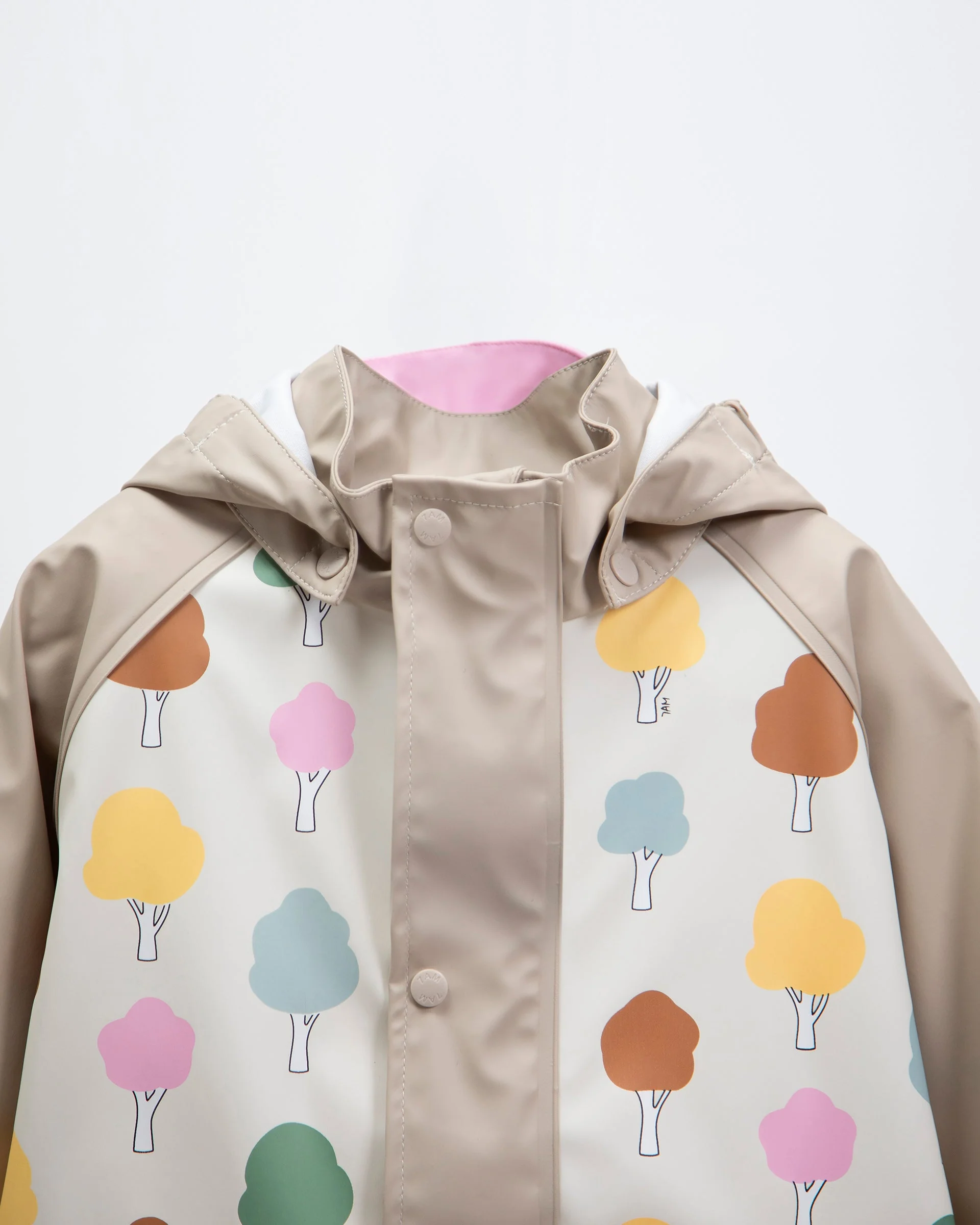 Rain Jacket | Rainy Trees Beige - Image 3
