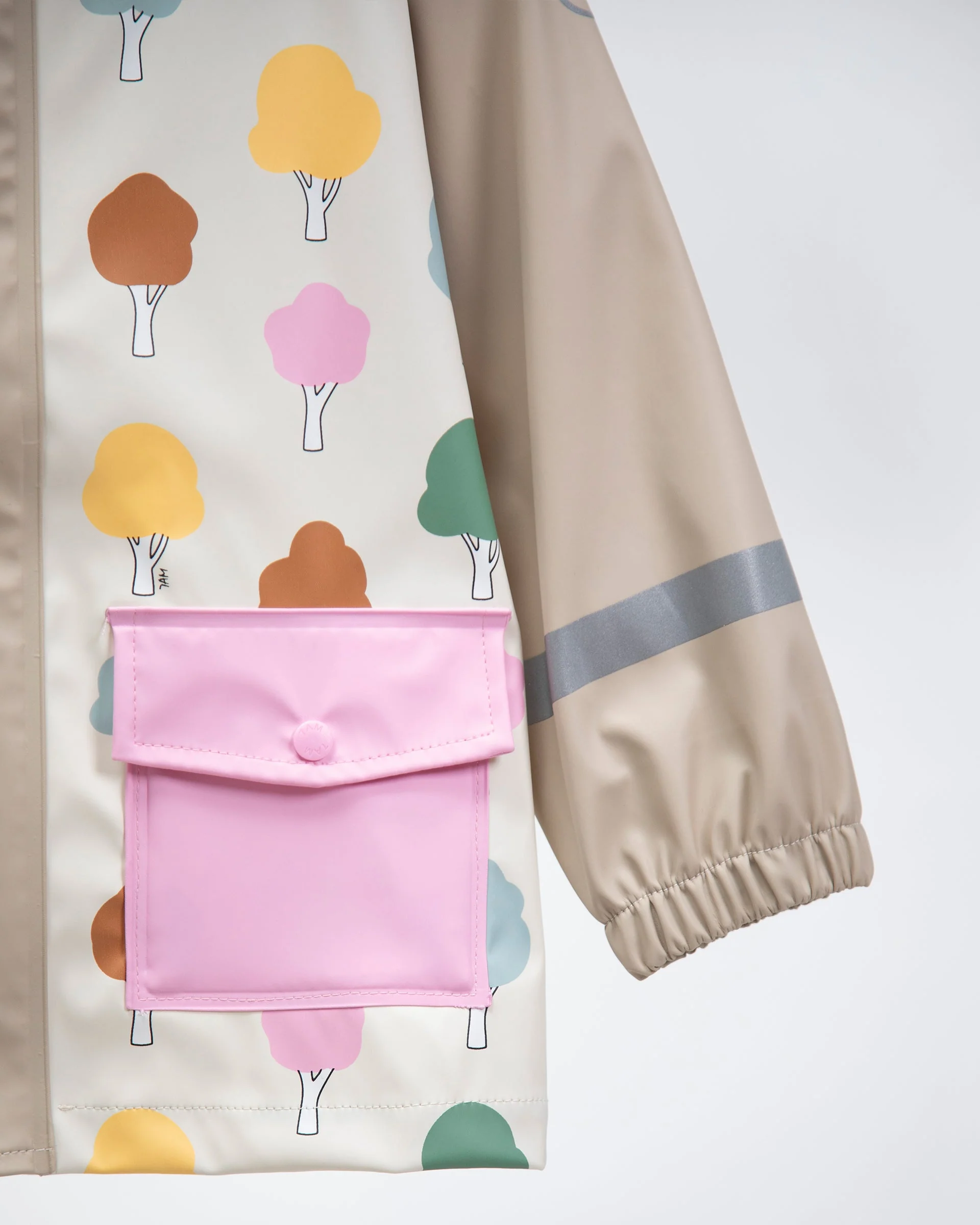 Rain Jacket | Rainy Trees Beige - Image 4