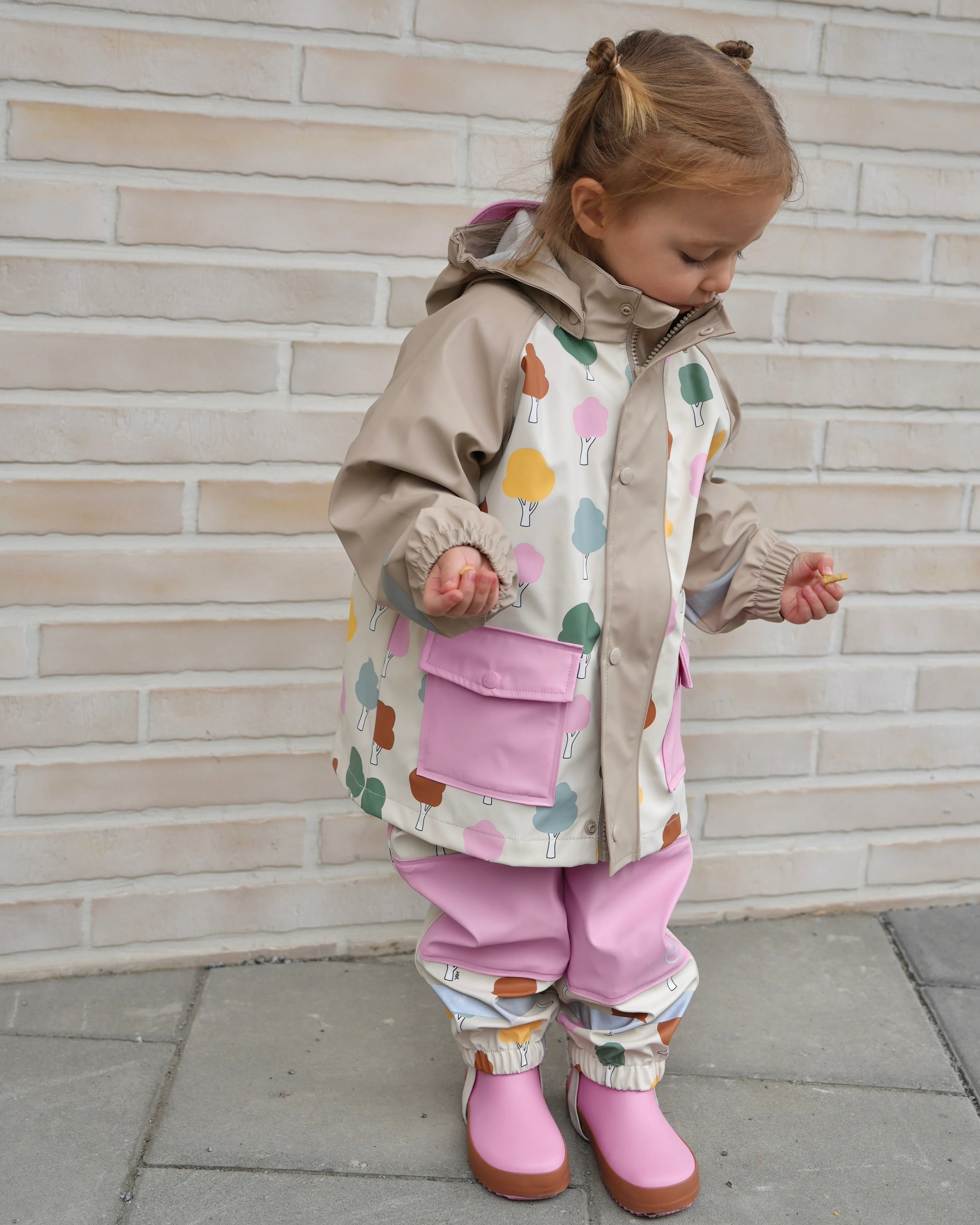 Rain Jacket | Rainy Trees Beige - Image 8