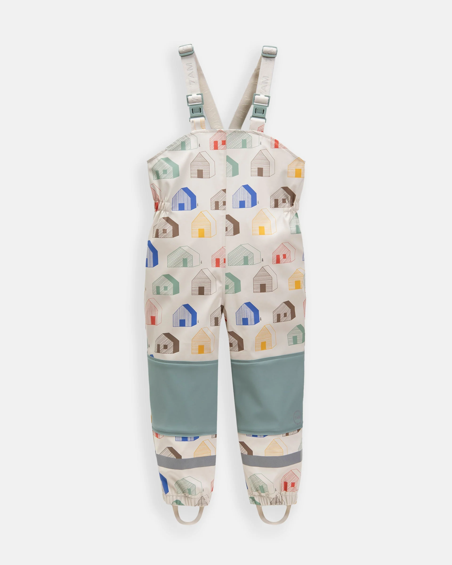 Rain Suspender Pants | Rainy Houses Teal