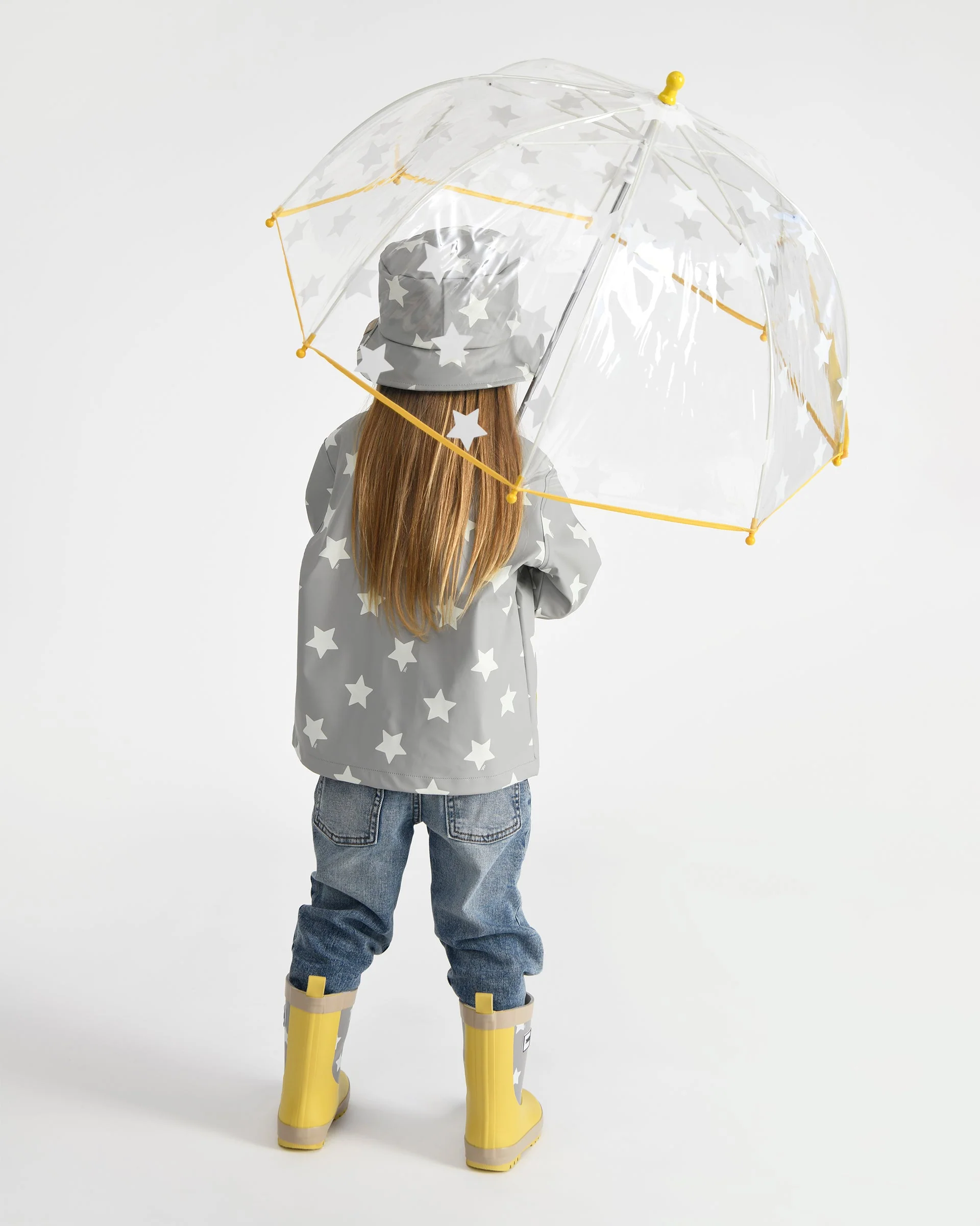 Rain Worker Jacket | Rainy Stars Yellow - Image 11