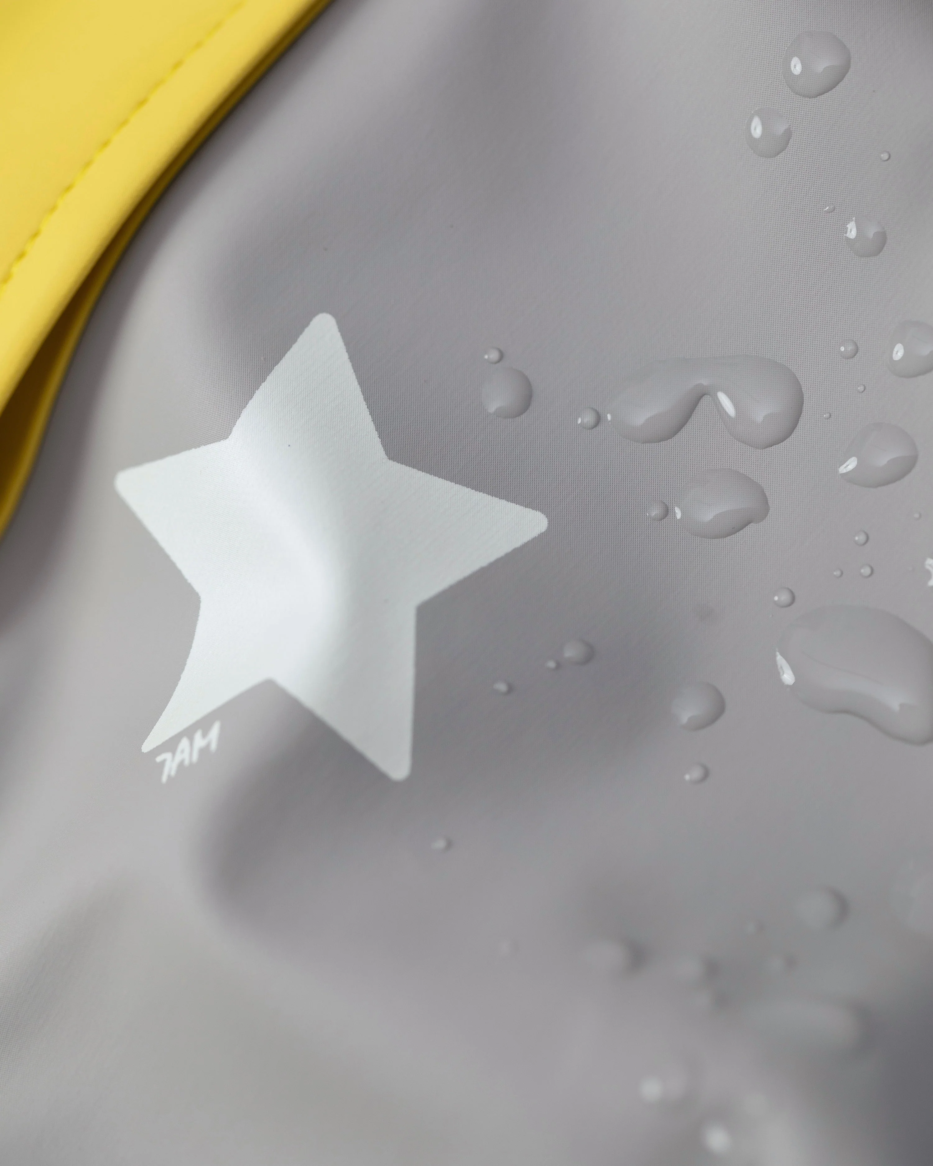Rain Worker Jacket | Rainy Stars Yellow - Image 6