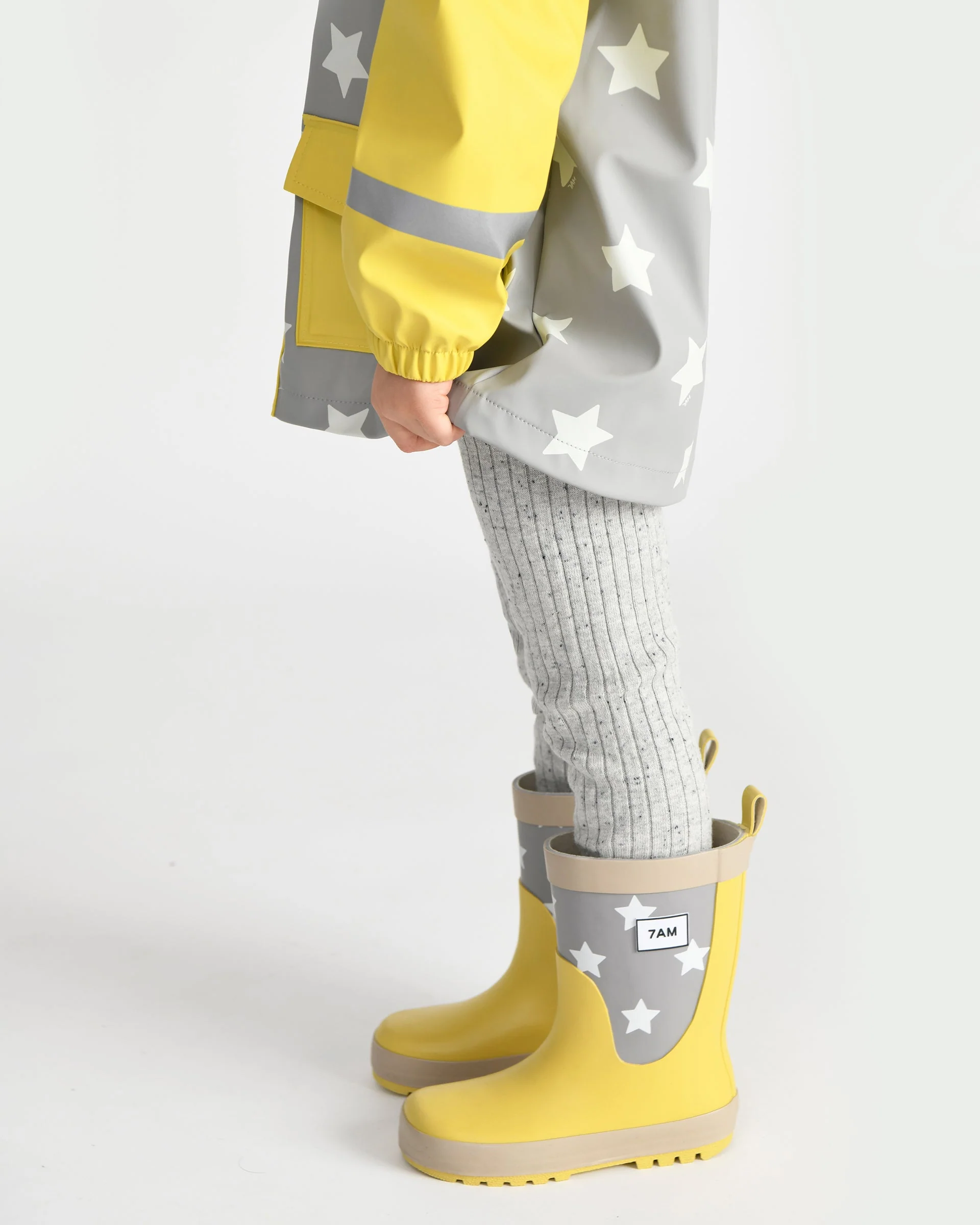Rain Boots | Rainy Stars Yellow - Image 7