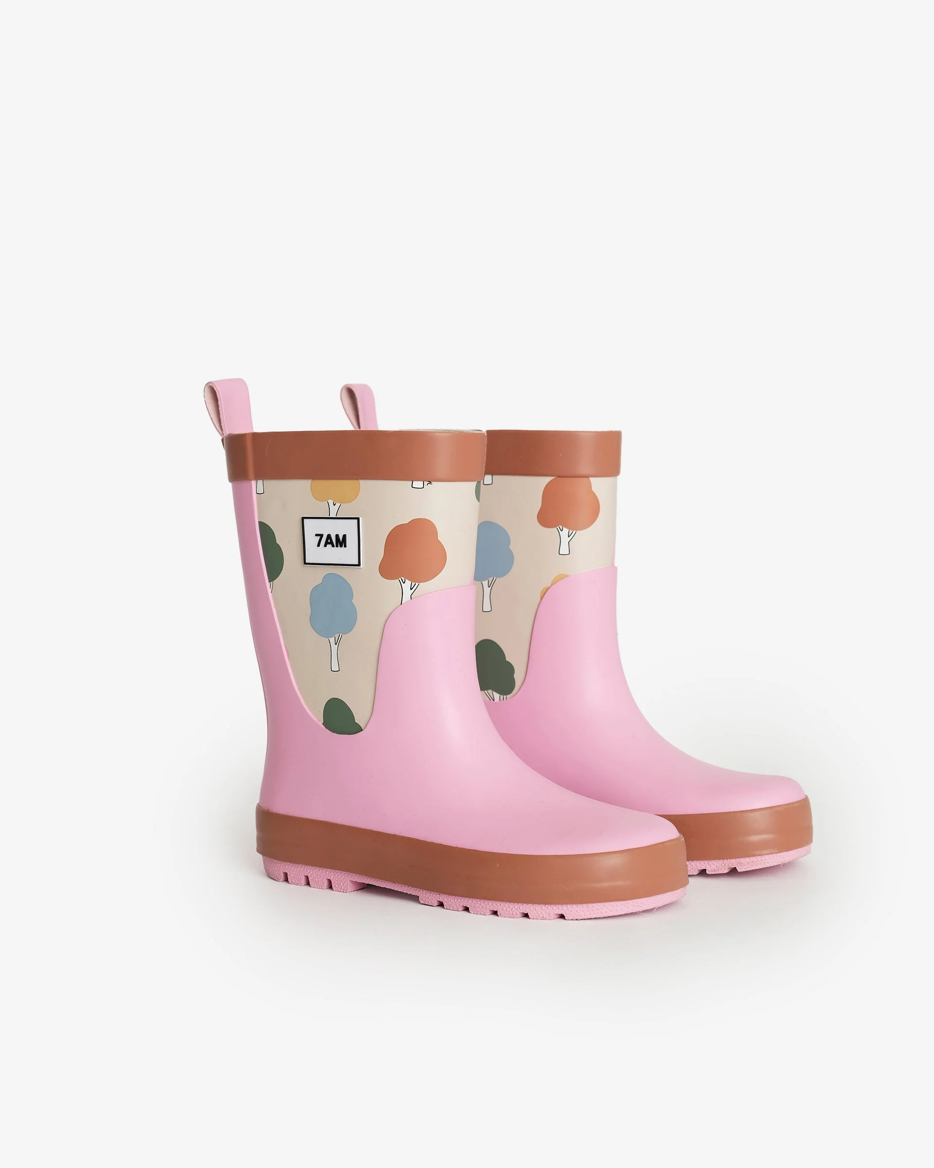 Rain Boots | Rainy Trees Beige